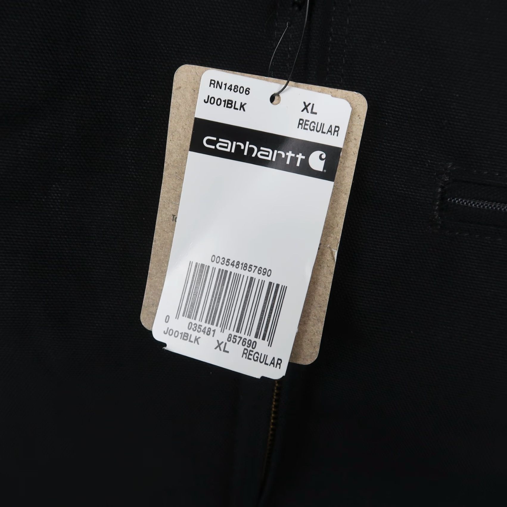 Carhartt Carhartt Detroit Jacket Mens XL Black Bomber Coat Zip Full Zip Lined Workwear USA Size US XL / EU 56 / 4 - 5 Thumbnail