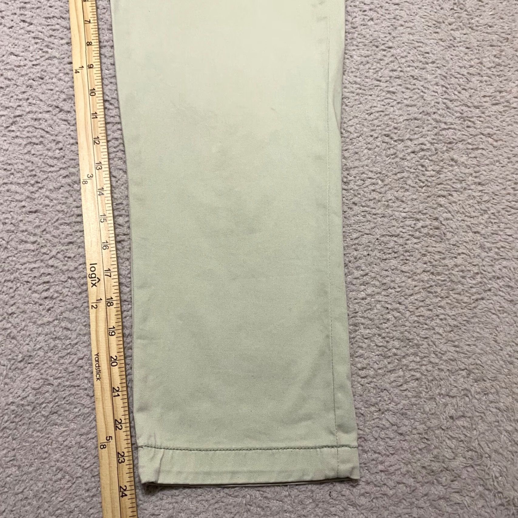 Anthropologie Anthropologie Pants sz 29 Beige Solid Straight Leg Chino Slim Mid Rise Womens Size 29" - 3 Thumbnail