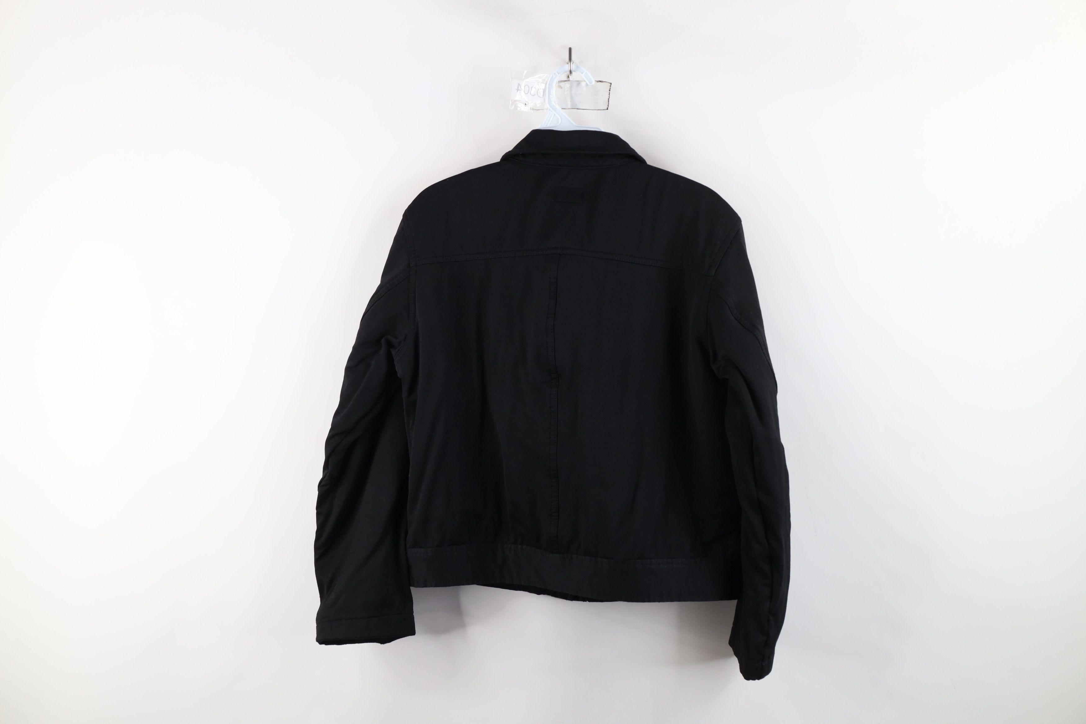 Calvin Klein × Vintage Vintage 90s Calvin Klein Cropped Babydoll Bomber Jacket Size L / US 10 / IT 46 - 12 Thumbnail
