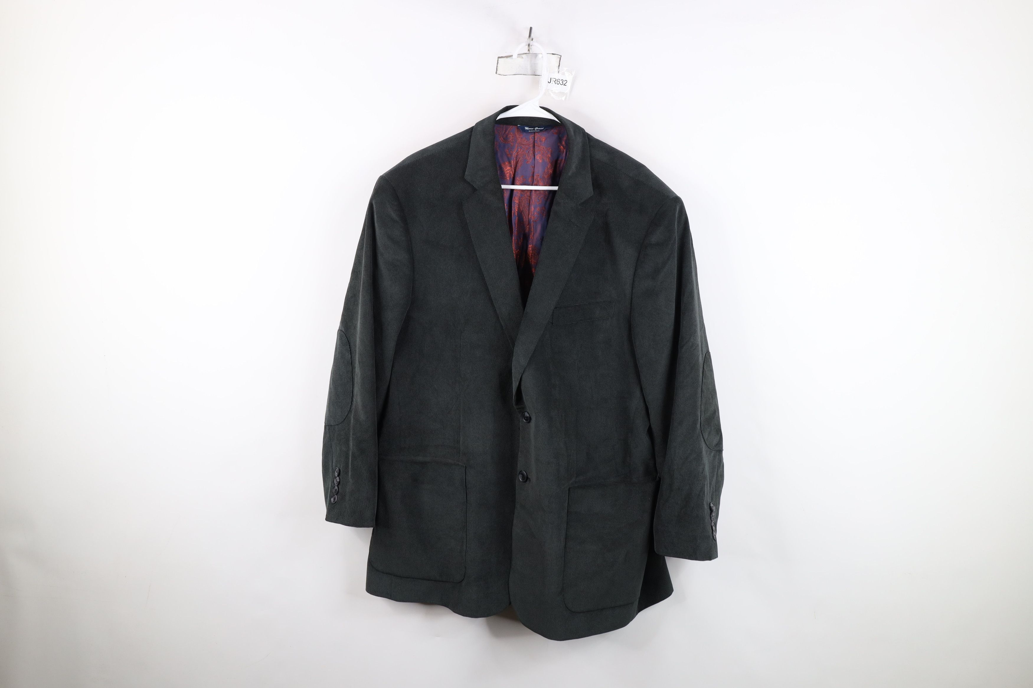 Vintage Marco Grassi Corduroy 2 Button Suit Coat Blazer Jacket Gray Size US XXL / EU 58 / 5 - 1 Thumbnail