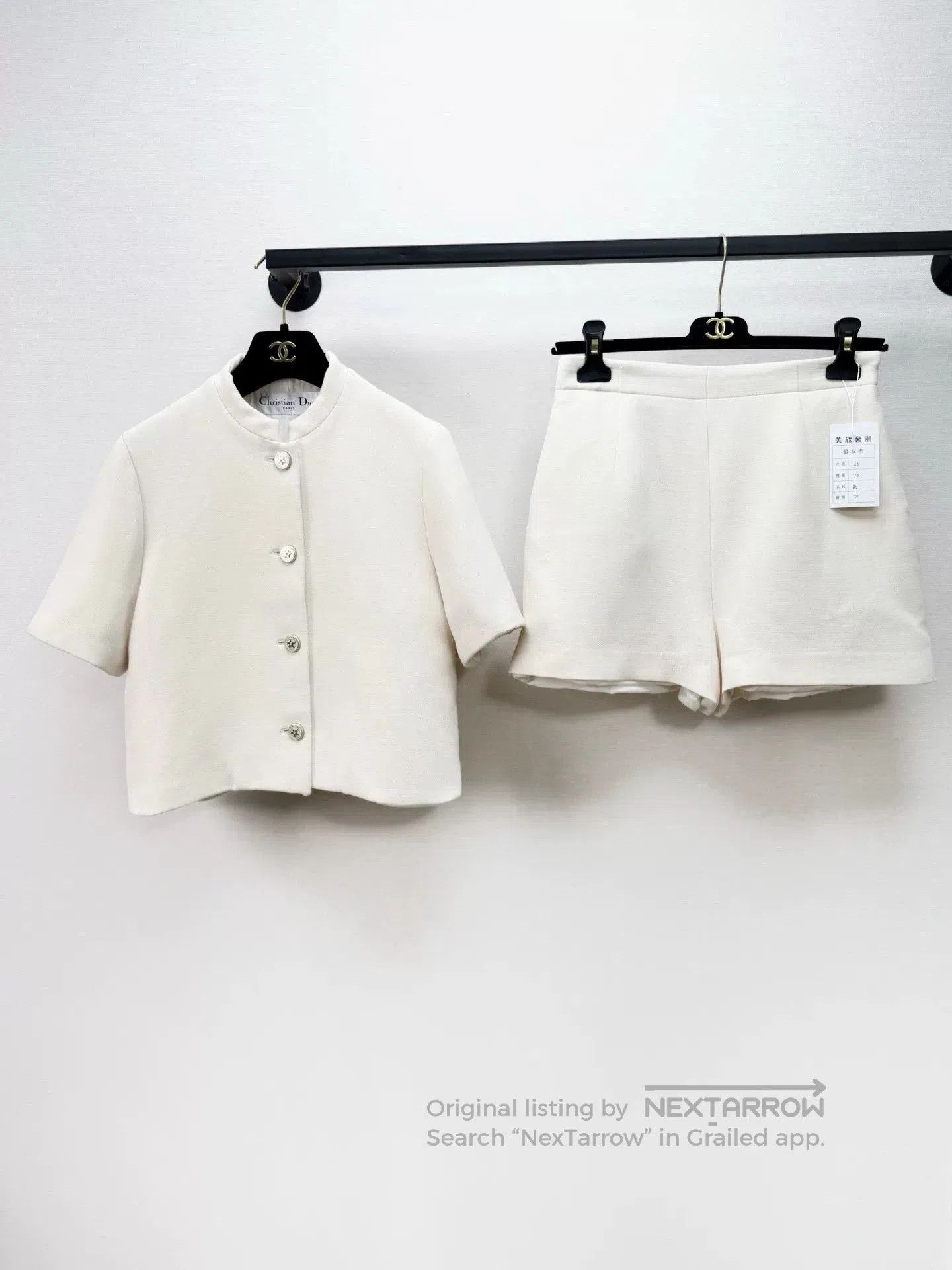 Dior dior wool silk short jacket and shorts set. Size US S / EU 44-46 / 1 - 1 Thumbnail