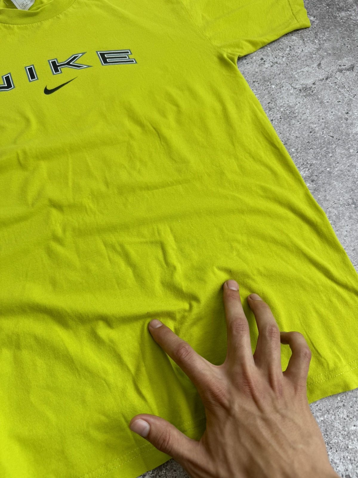 Nike × Vintage Vintage Nike Y2K big logo tee Size US XL / EU 56 / 4 - 12 Thumbnail