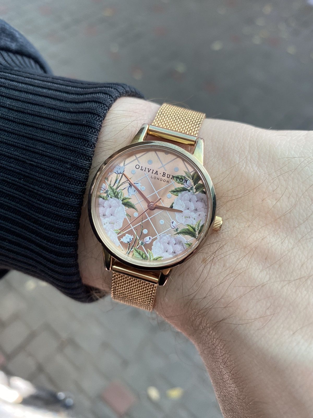 Jewelry Olivia Burton Watch Floral Mesh Gold Size ONE SIZE - 6 Thumbnail