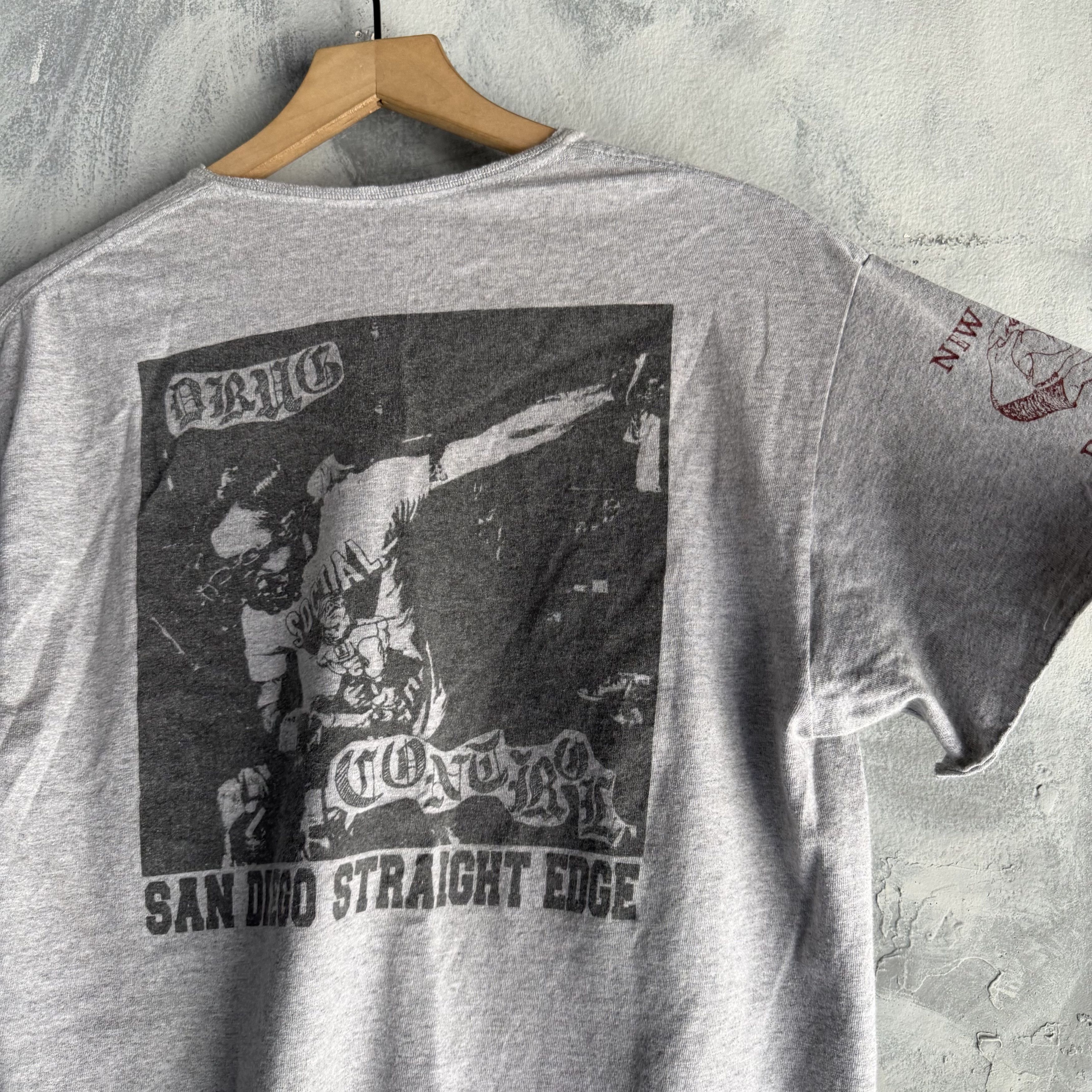 Other Vtg Drug Control San Diego Straight Edge T Shirt Mens Punk Size US S / EU 44-46 / 1 - 6 Thumbnail