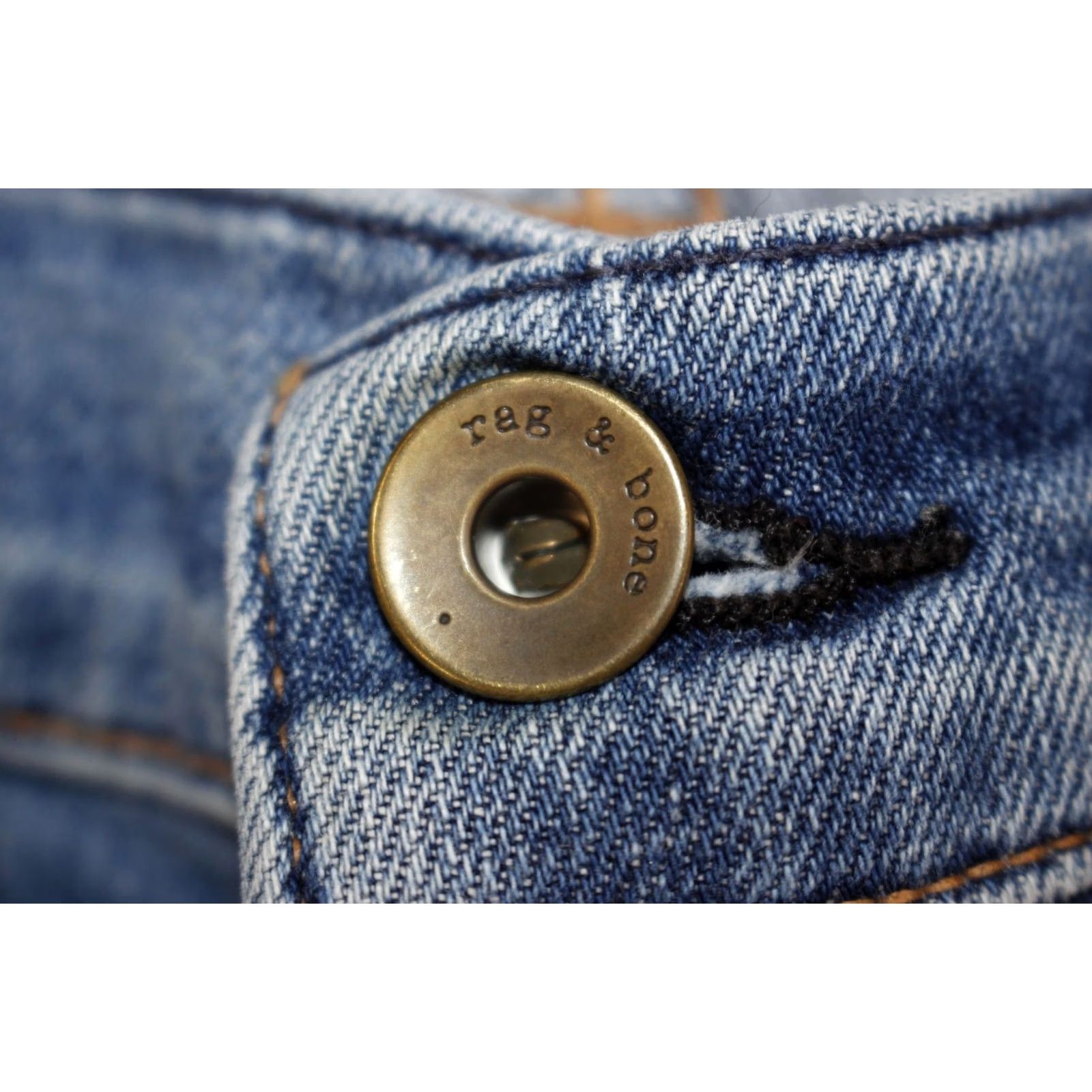 Rag & Bone rag & bone Jeans Men's 29x34 Slim Straight Button Fly USA Med Wash Size US 29 - 5 Thumbnail