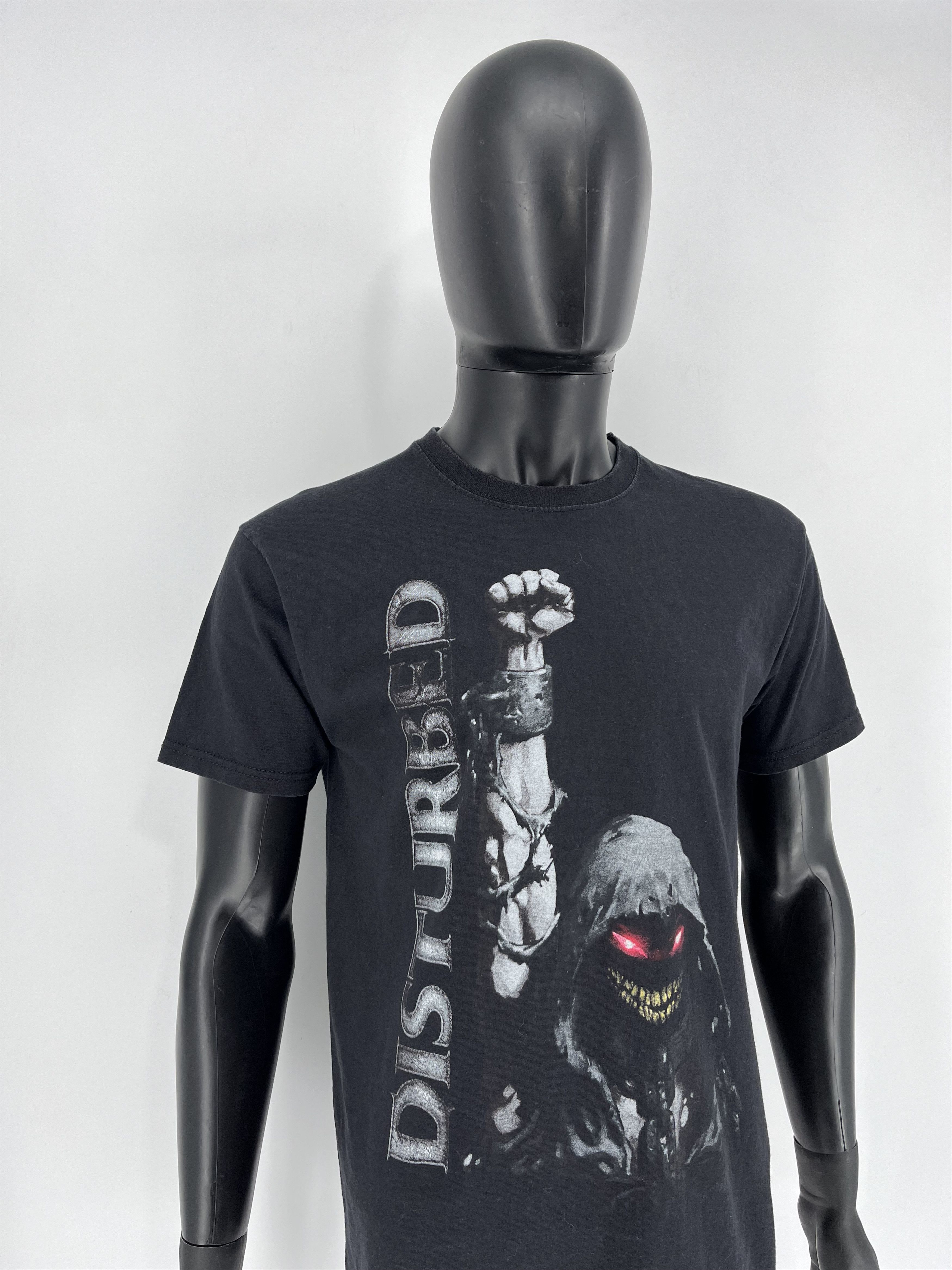 Band Tees Vintage Y2K Disturbed Metal Band Grunge Faded Double Sided Size US M / EU 48-50 / 2 - 4 Thumbnail