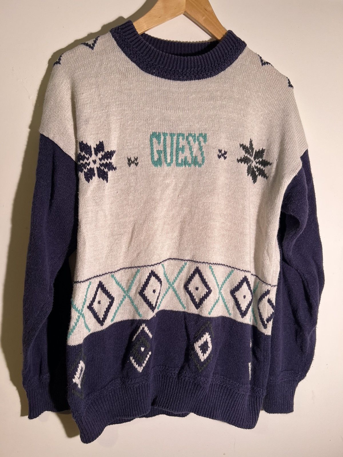 Vintage 90’s 2000’s Y2K Vintage Guess Marciano Retro Holiday Sweater Size US M / EU 48-50 / 2 - 1 Thumbnail