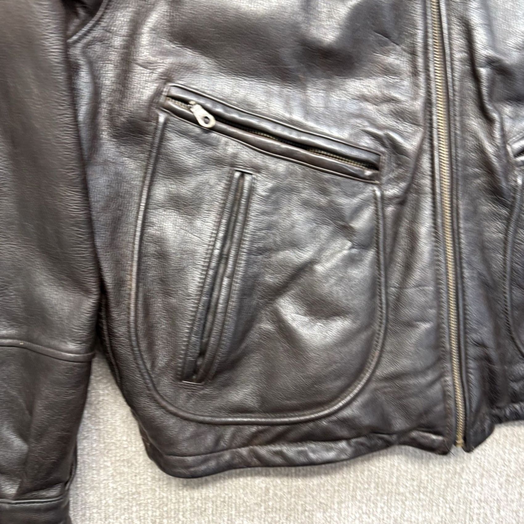 Vintage VINTAGE Wilsons Leather Bomber Jacket Mens L Thinsulate Lined Brown Solid Jacket Size US L / EU 52-54 / 3 - 6 Thumbnail