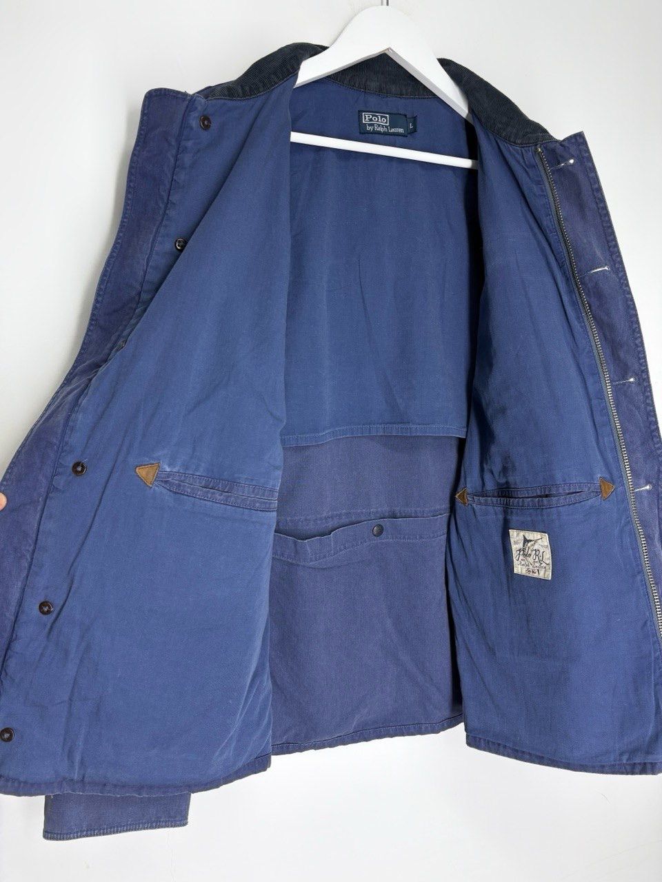 Polo Ralph Lauren Polo Ralph Lauren Vintage Workwear Indigo Chore Jacket RRL Size US L / EU 52-54 / 3 - 18 Thumbnail
