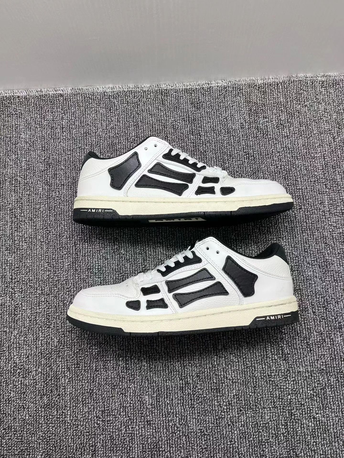 Amiri Amiri Bone Shoes Black/White EUR 37 Size US 7 / IT 37 - 4 Thumbnail