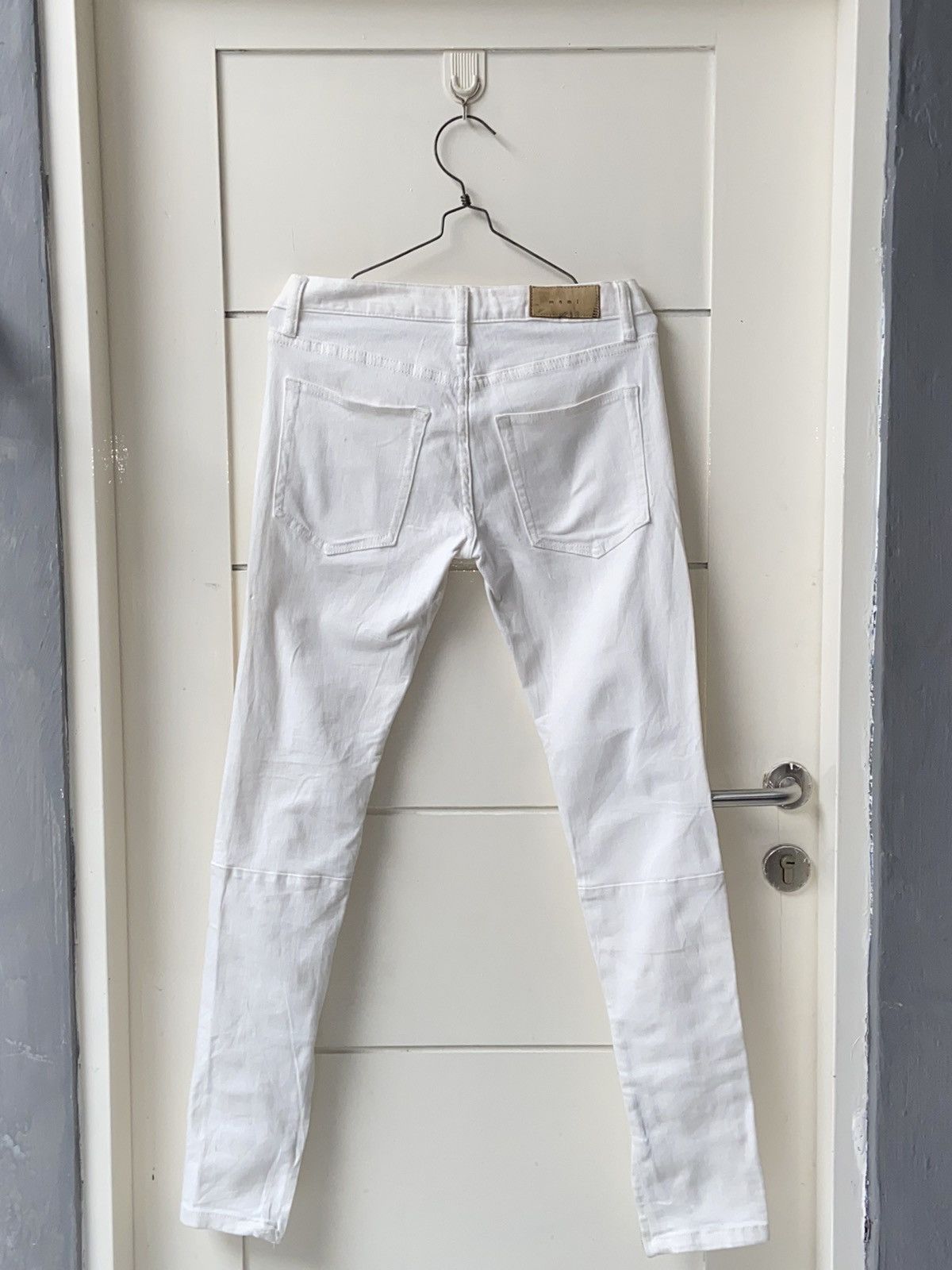 MNML MNML Zipper Skinny White Pants Size US 30 / EU 46 - 4 Thumbnail