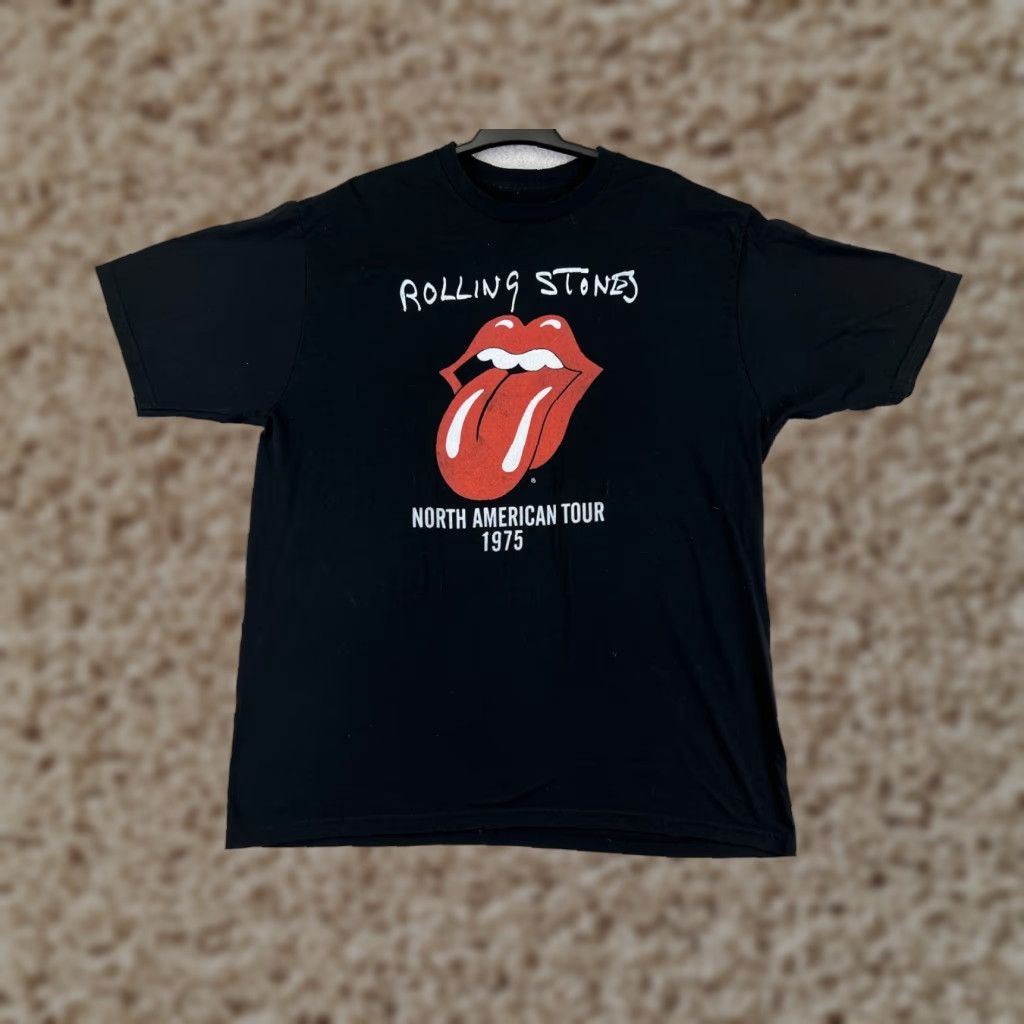 Vintage Rolling Stones Shirt Womens Extra Large Black Polyester Blend Short Sleeve Crew Size XL / US 12-14 / IT 48-50 - 1 Thumbnail