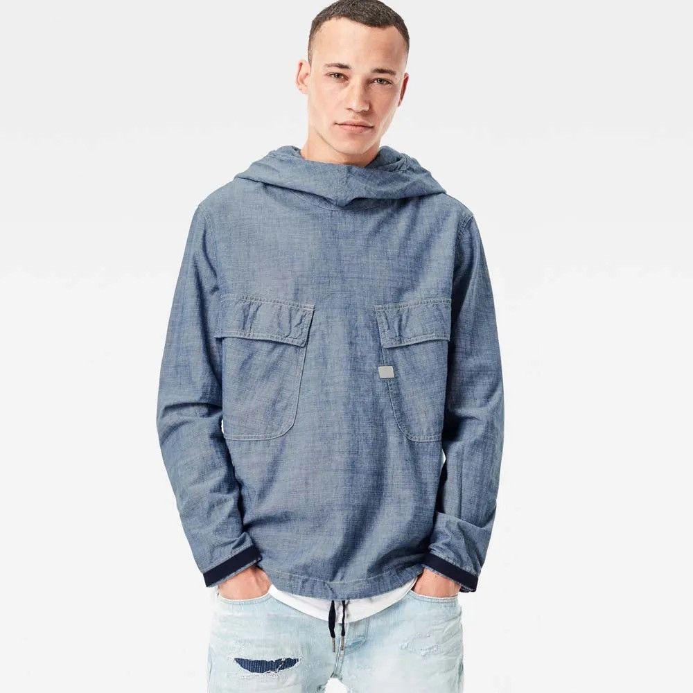 G-Star G-Star Chambray Pw Hooded Anorak Jacket Size US S / EU 44-46 / 1 - 2 Thumbnail