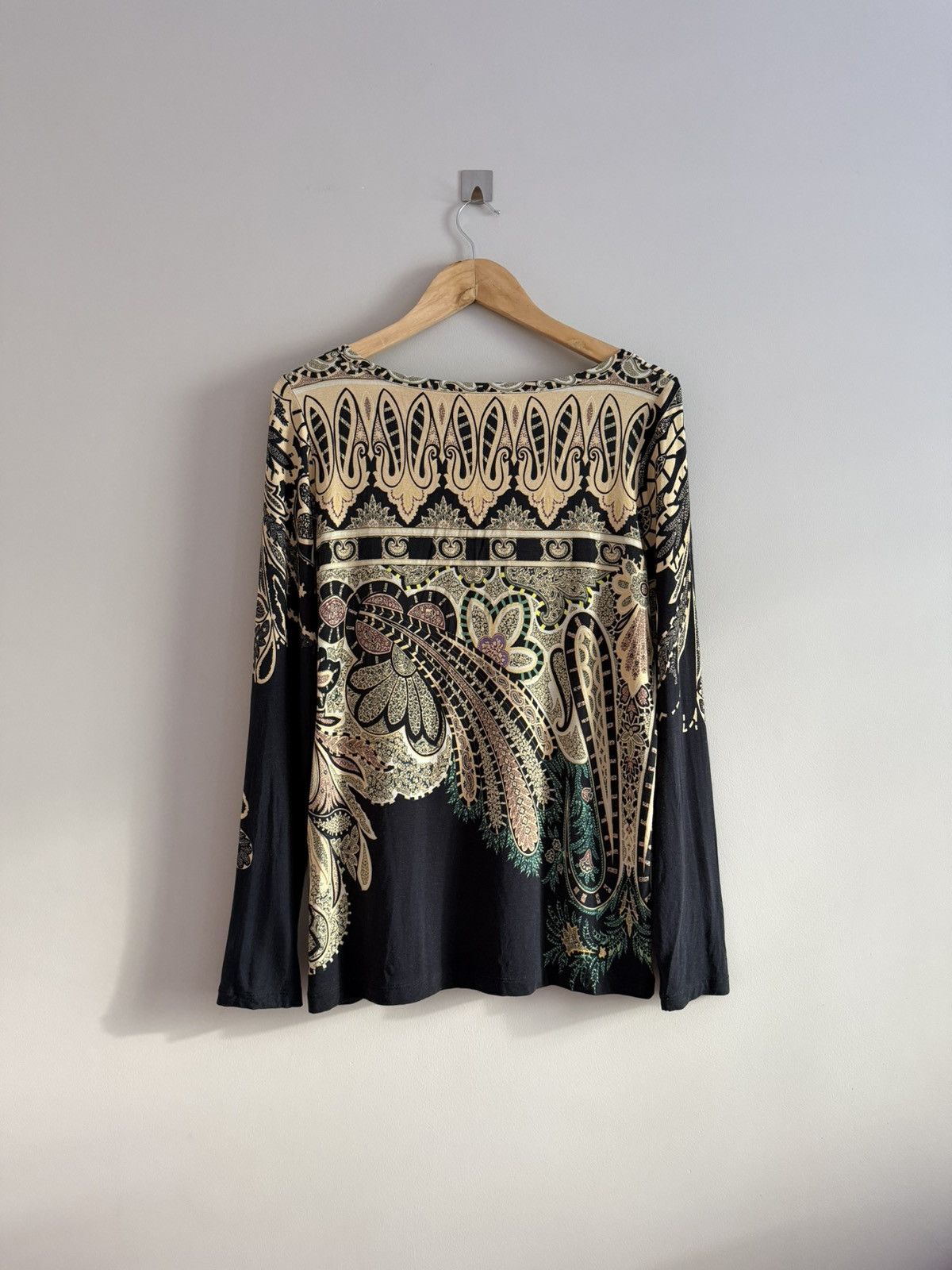 Etro Etro Paisley Print Long Sleeve Top Made in Italy Size L / US 10 / IT 46 - 6 Thumbnail