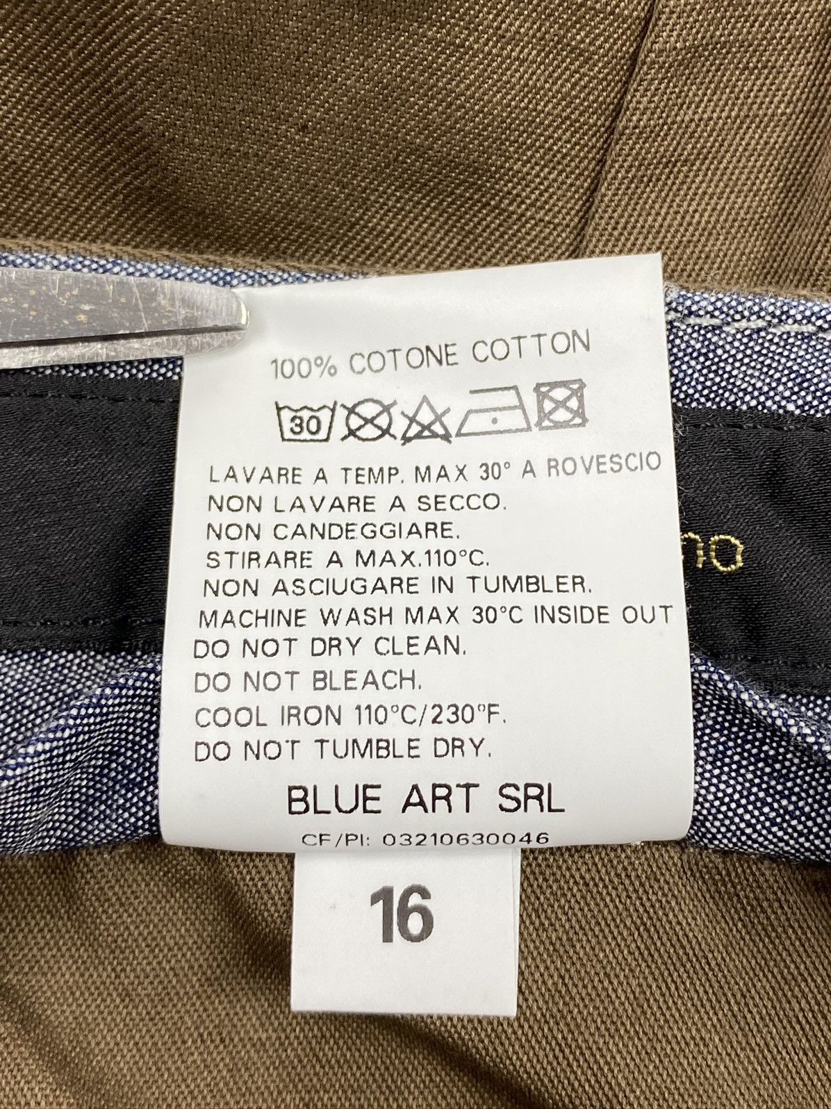 Other Maurizio Massimino Brown Front Pocket Tapered Cargo Pants 50 Size US 34 / EU 50 - 16 Thumbnail