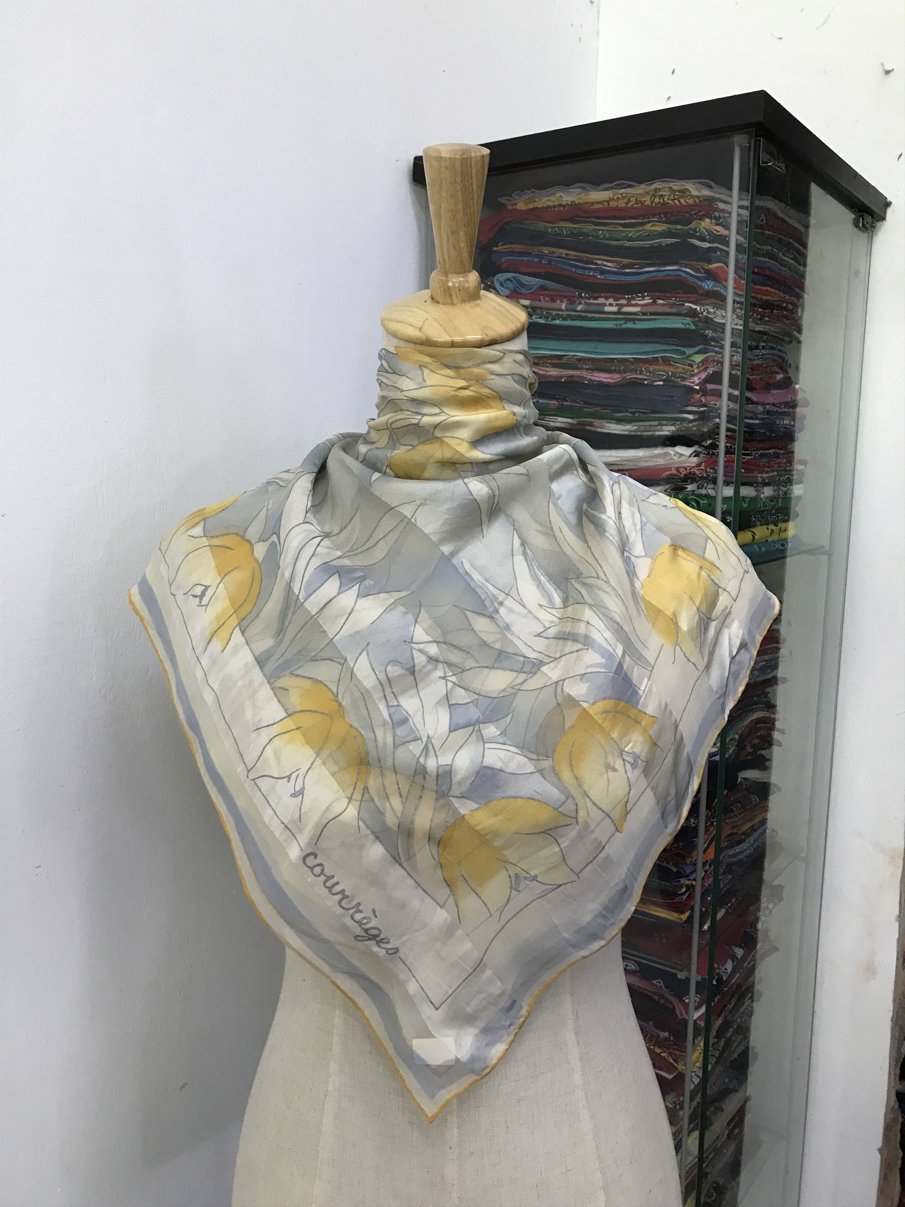 Courreges Vintage Courreges Silk Scarf Size ONE SIZE - 1 Thumbnail