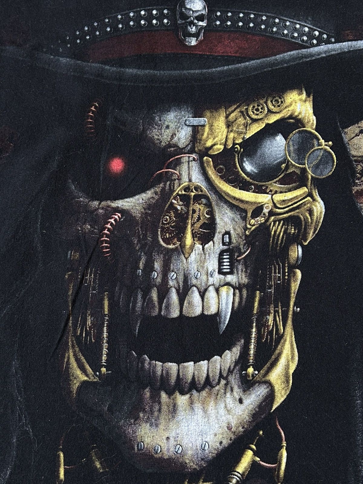 Vintage vintage faded spiral skull shirt Size US S / EU 44-46 / 1 - 3 Thumbnail