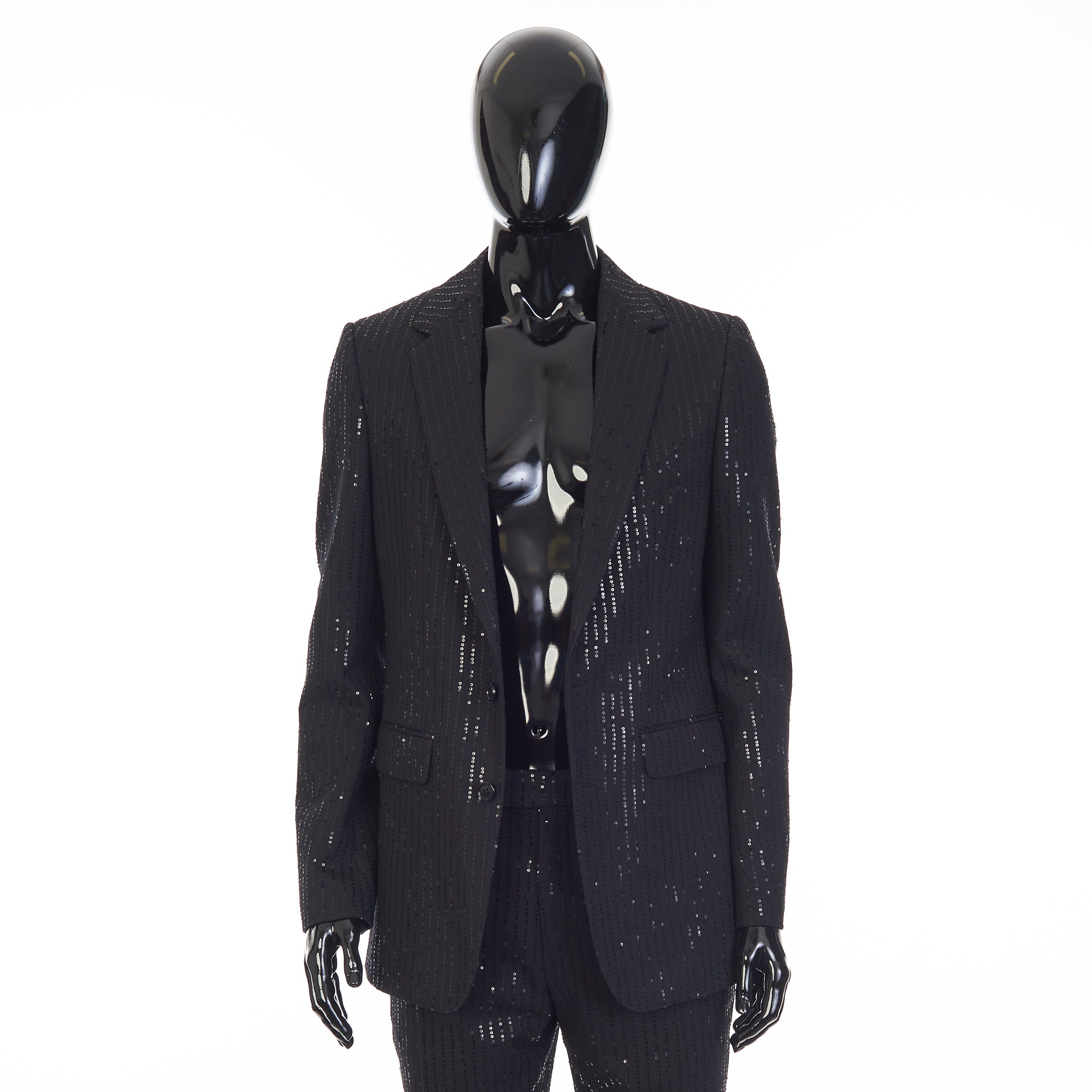Celine Classic Jacket In Sequin Embroidered Wool Gabardine Size 40R - 9 Thumbnail
