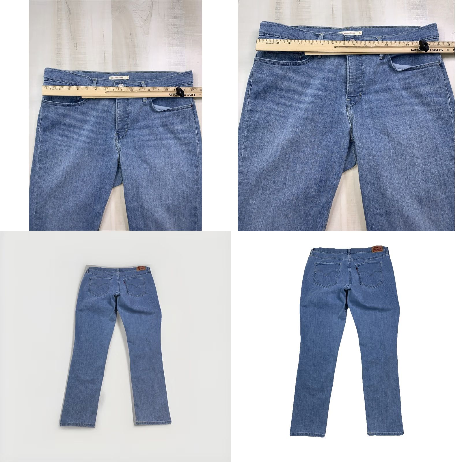 Levi's Levi's 311 Shaping Skinny Jeans Women’s 33x30 High Rise Slim Blue Denim Cotton Blend Regular Inseam 30 Size 24" / US 00 / IT 34 - 9 Thumbnail
