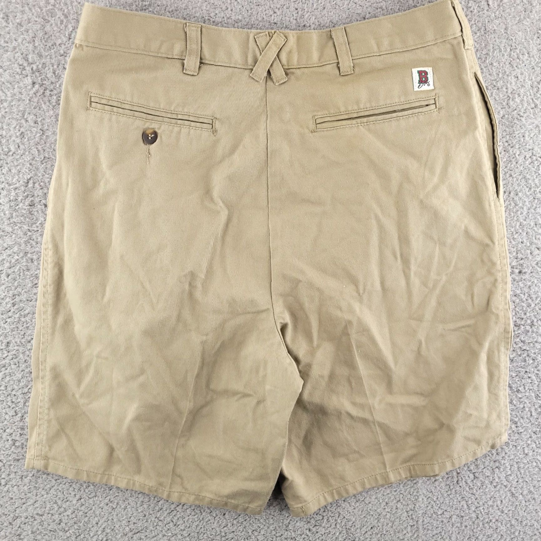 Vintage Boa ECU Shorts Mens 31 Chino Beige Tan East Carolina University Size US 31 - 6 Thumbnail
