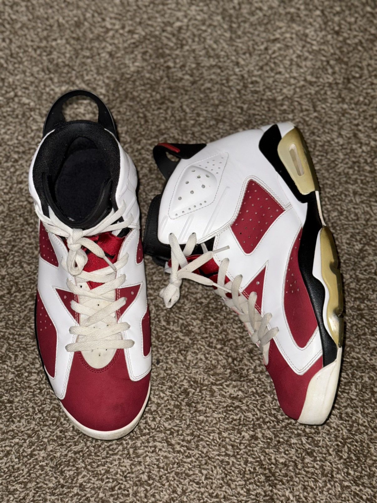 Jordan Brand × Nike Air Jordan 6 Retro Carmine (2014) Size US 13 / EU 46 - 2 Thumbnail