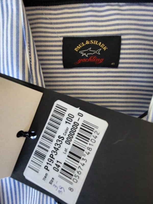 Paul & Shark RRP330€ PAUL&SHARK sz L SHIRTS STRIPED LONG SLEEVES NEW Size US L / EU 52-54 / 3 - 2 Thumbnail