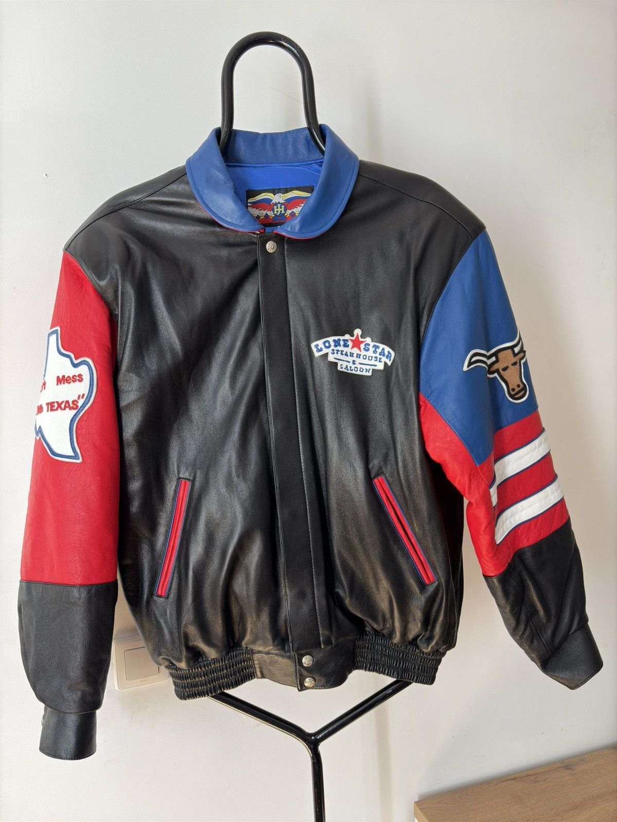 Designer × Jeff Hamilton Jeff Hamilton Vintage Leather Jacket – Lone Star – 1991 Size US M / EU 48-50 / 2 - 4 Thumbnail