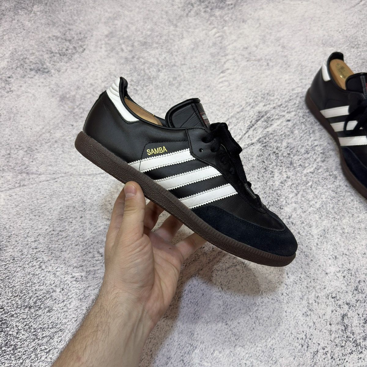 Adidas Adidas Samba Classic Black Leather US8.5 UK8 EU42 Size US 8.5 / EU 41-42 - 4 Thumbnail