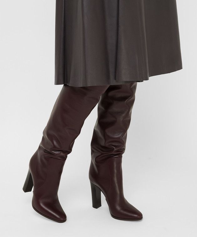 Dolce & Gabbana o1y0825 Square Heel Boots in Brown Size US 6.5 / IT 36.5 - 5 Thumbnail