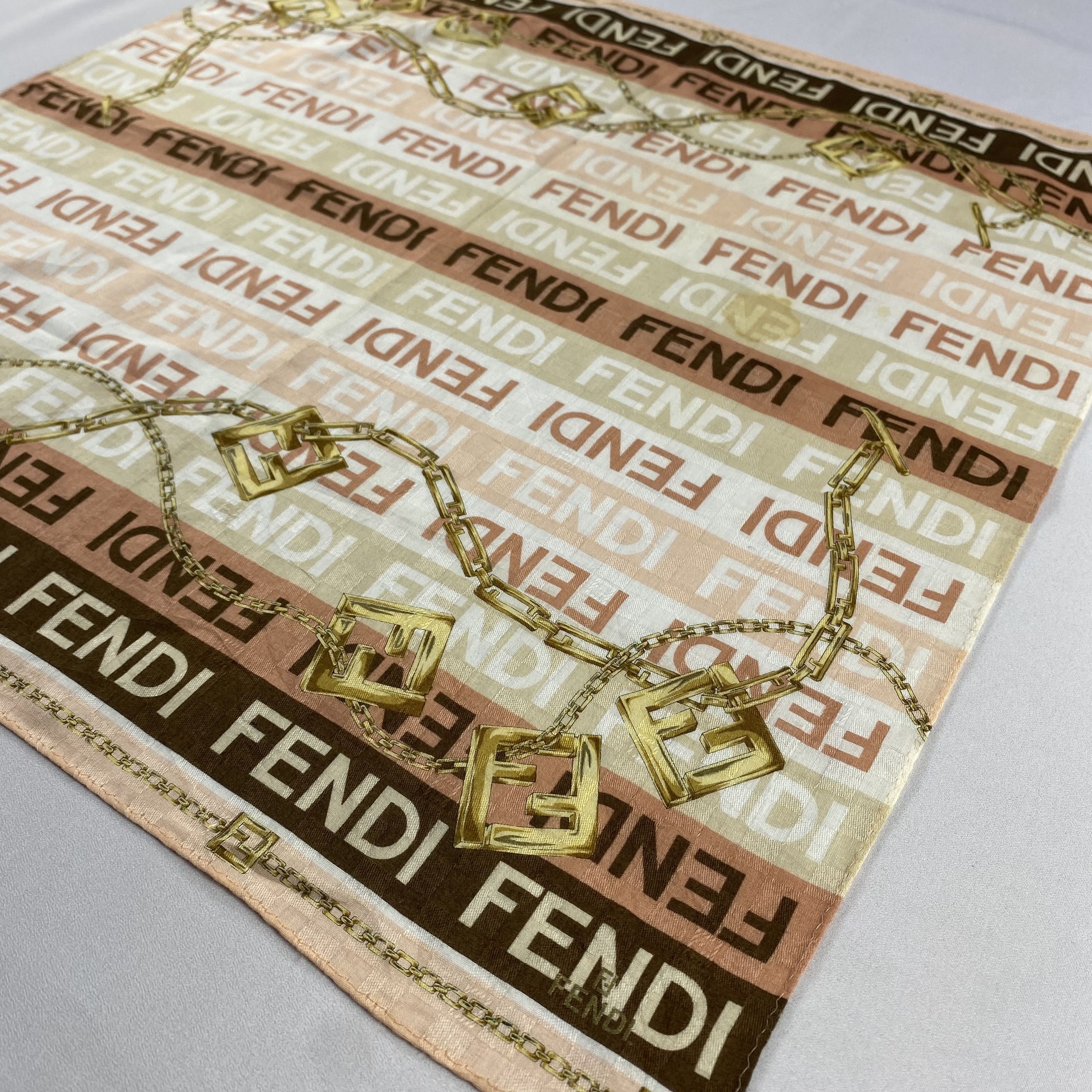 Vintage Fendi Handkerchief / Neckerchief / Bandana-P876 Size ONE SIZE - 2 Thumbnail