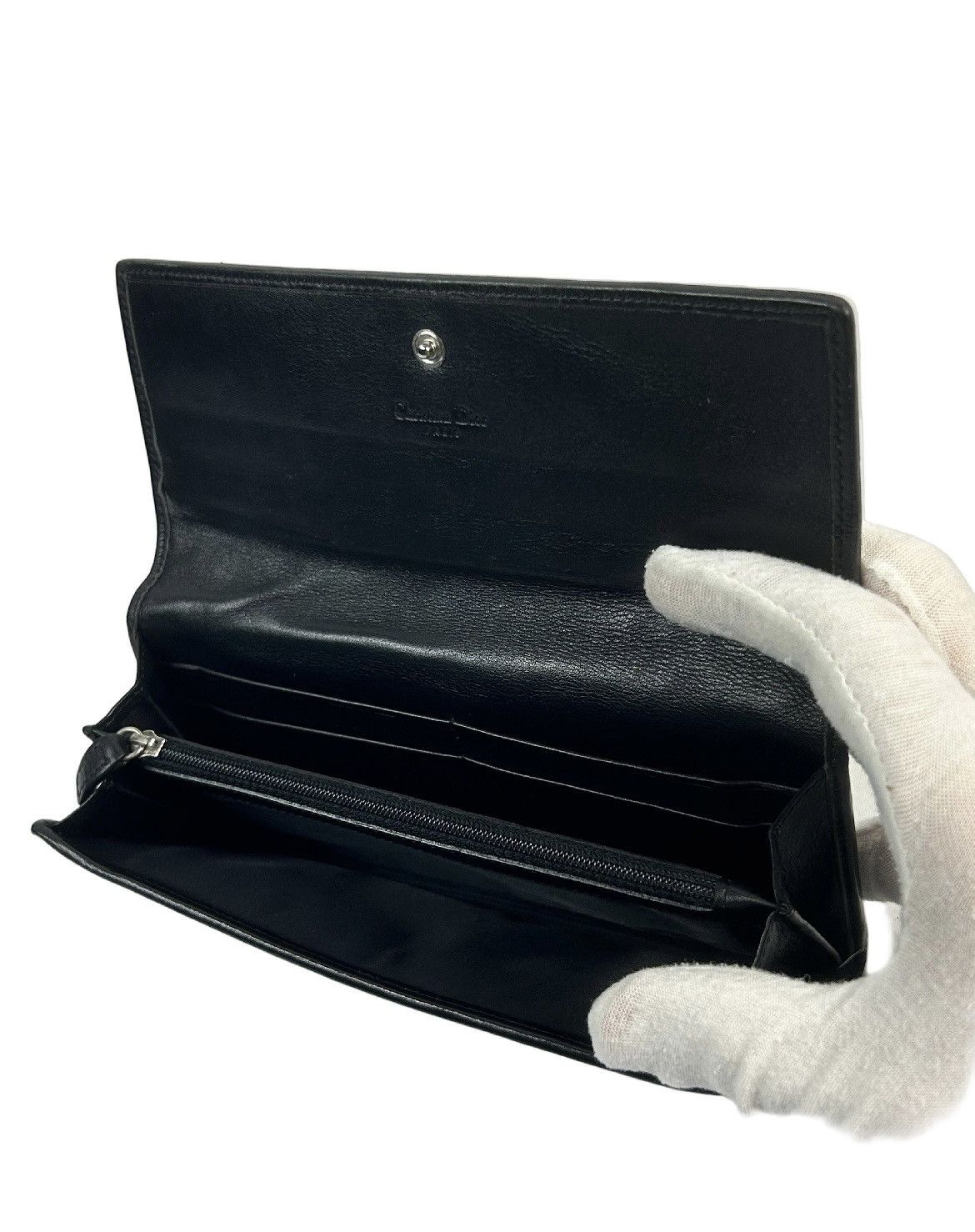 Dior Dior Black Trotter Leather Long Wallet Size ONE SIZE - 5 Thumbnail