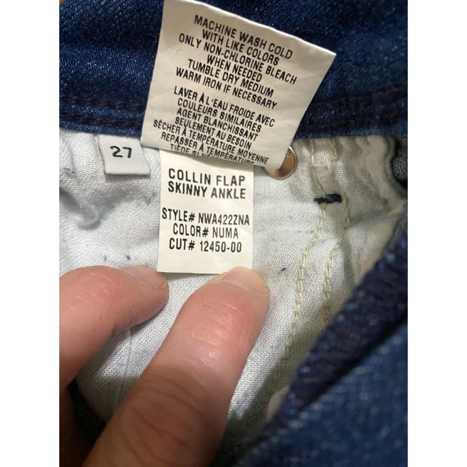 Hudson Hudson Womens Collin Flap Skinny Jeans Blue Size 27 Size 27" / US 4 / IT 40 - 7 Thumbnail
