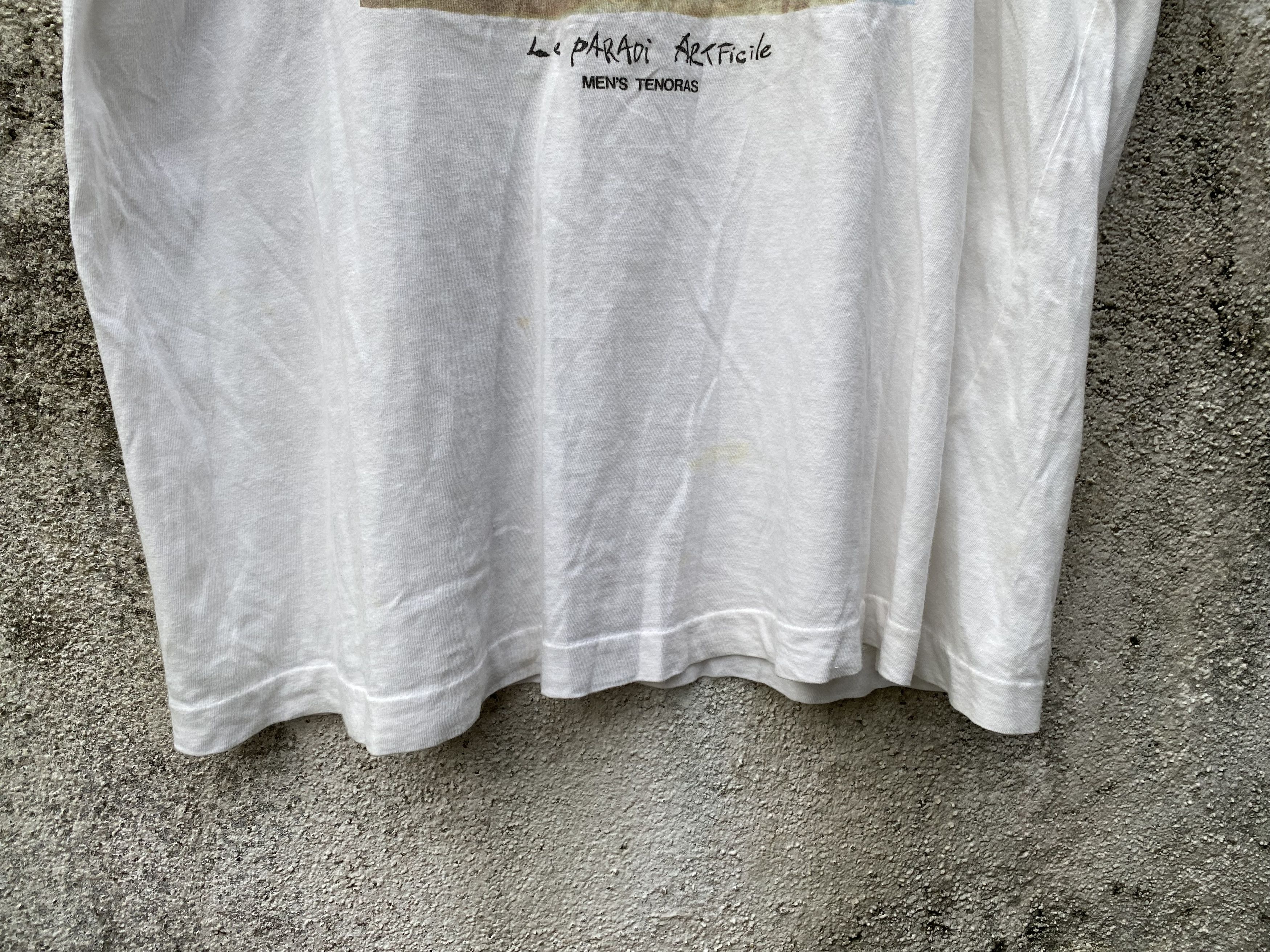 Vintage Vintage Mens Tenoras Le Parodi Artificile Paint Art Tshirt Size US L / EU 52-54 / 3 - 6 Thumbnail