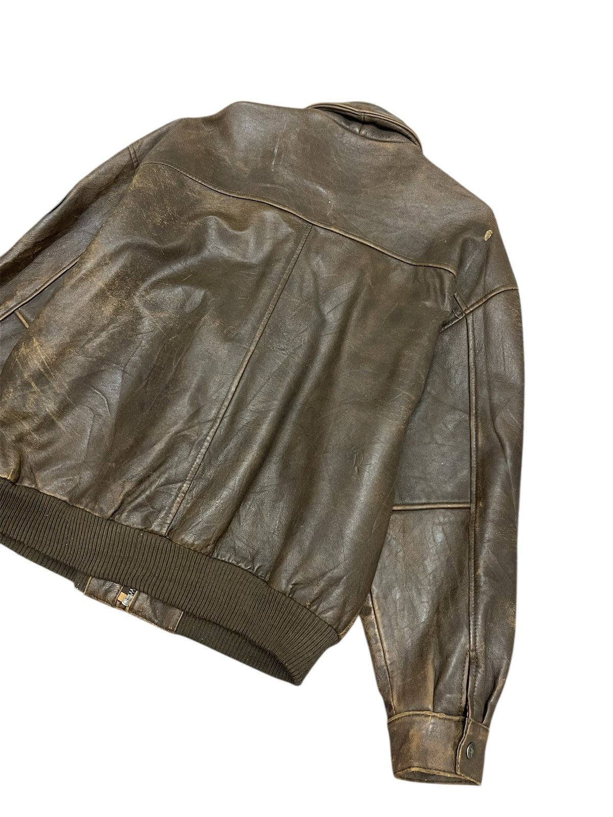 Leather Vintage Neo Blood Patches Leather Flight Jacket Size US M / EU 48-50 / 2 - 9 Thumbnail