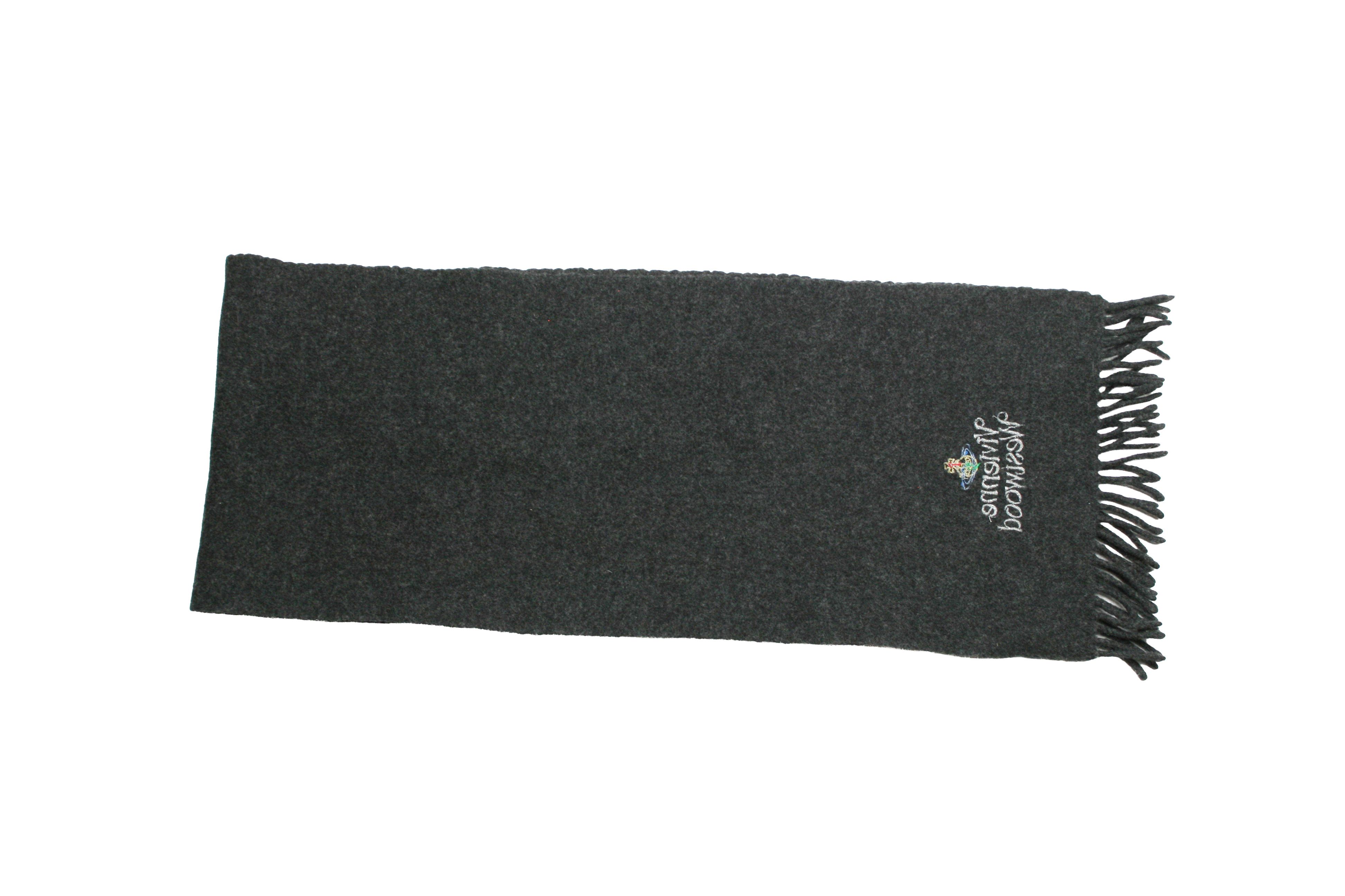 Vivienne Westwood Orb Logo Wool Scarf Size ONE SIZE - 4 Thumbnail