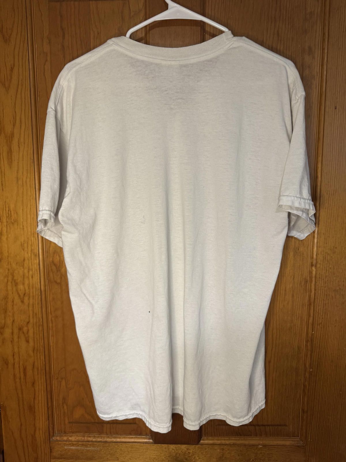 Jerzees Vintage Jerzees Heavyweight Blend White Graphic T-Shirt Size ONE SIZE - 2 Thumbnail