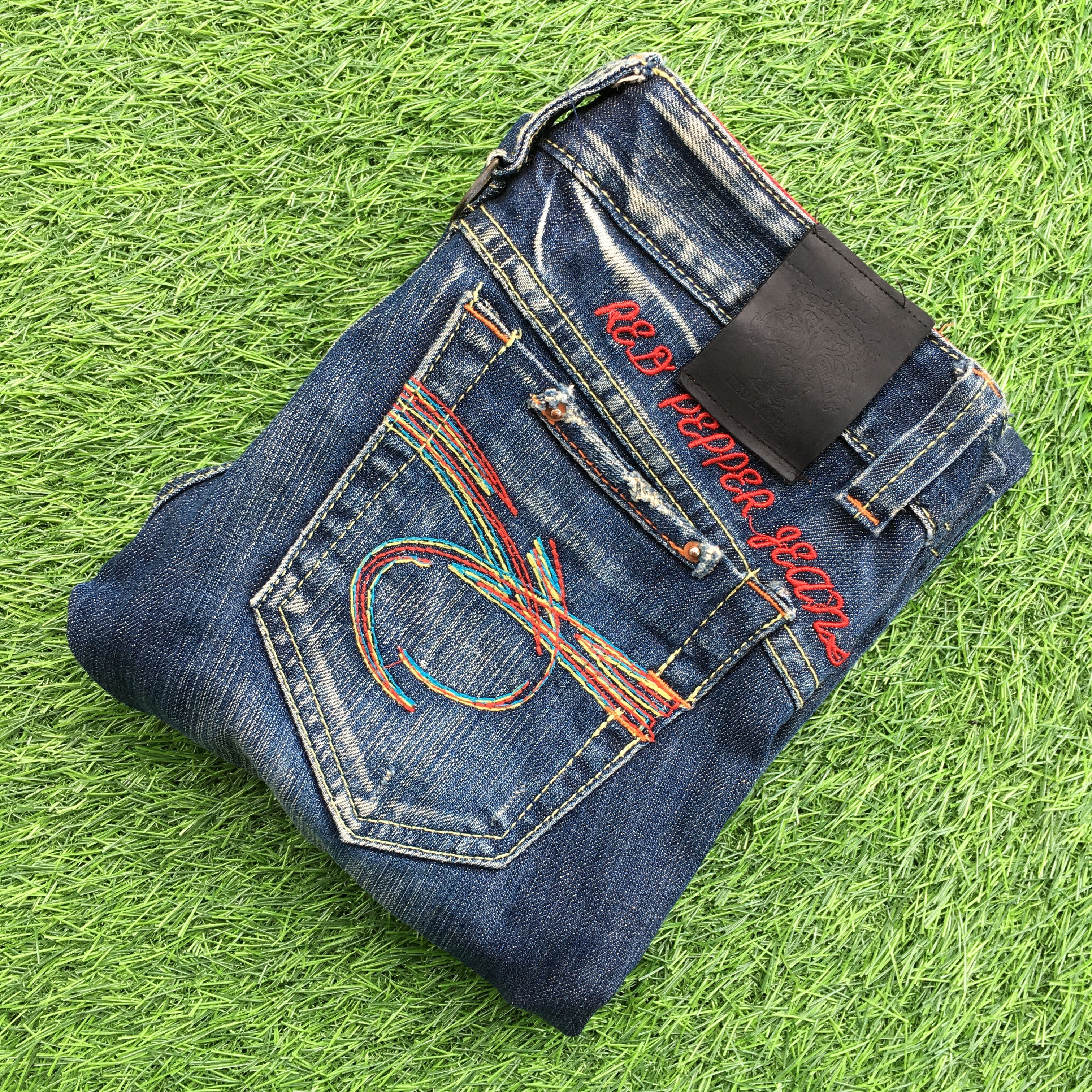 Japanese Brand Japanese Embroidered Bootcut Denim Jeans D-1194 Size 26" / US 2 / IT 38 - 10 Thumbnail