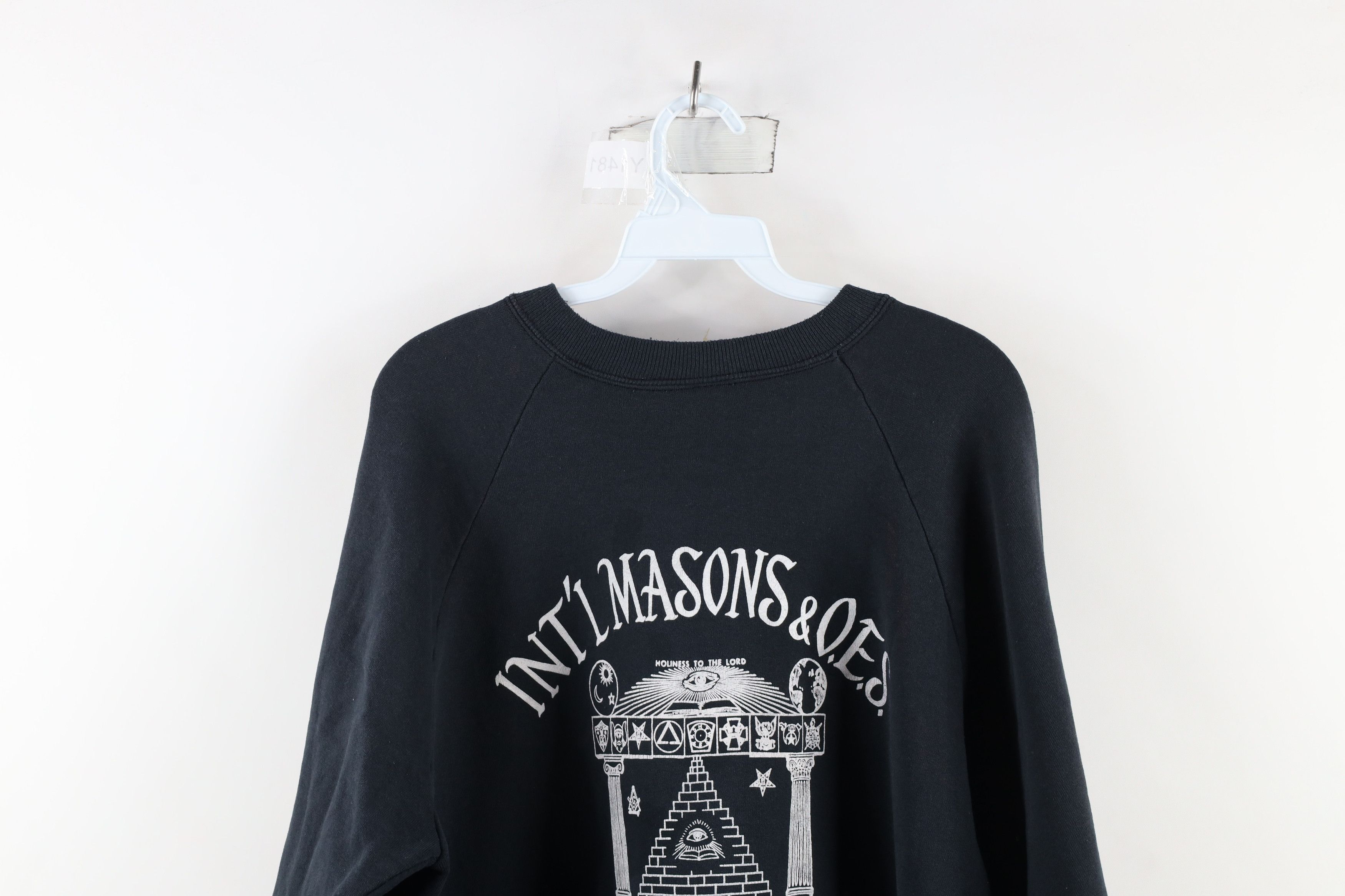 Vintage Vintage 90s Masons & OES Freemasons Sweatshirt USA Size US XXL / EU 58 / 5 - 14 Thumbnail