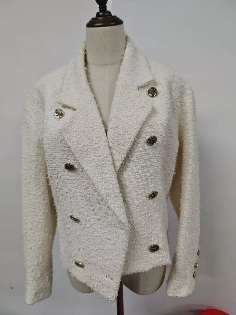 Chanel Chanel 21 Spring and Summer White Woven jacket 2504-Nextarr Size XXS / US 00 / IT 34 - 2 Thumbnail
