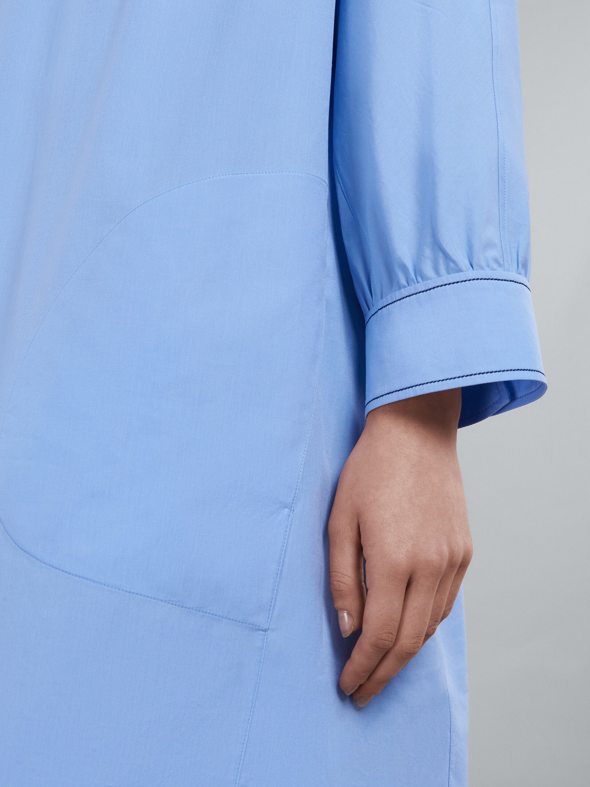 Marni o1f1d3z0525 Bio Cotton Dress in Blue Size M / US 6-8 / IT 42-44 - 5 Thumbnail