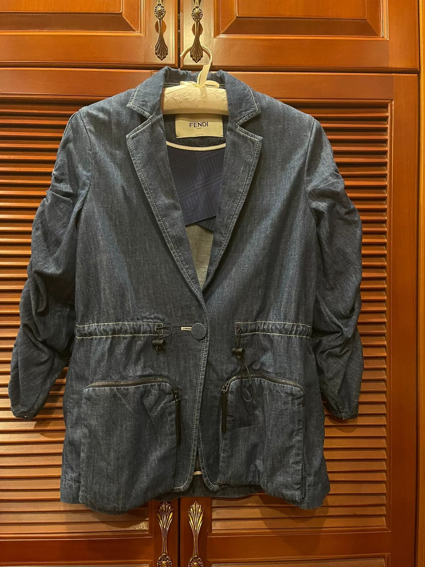 Fendi Fendi Classic Denim Jacket with Large Pockets Size US M / EU 48-50 / 2 - 1 Thumbnail