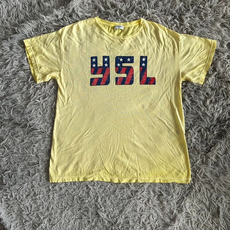 Saint Laurent Paris Saint laurent paris 16ss yellow monogrammed star print shor Size US XS / EU 42 / 0 - 2 Thumbnail