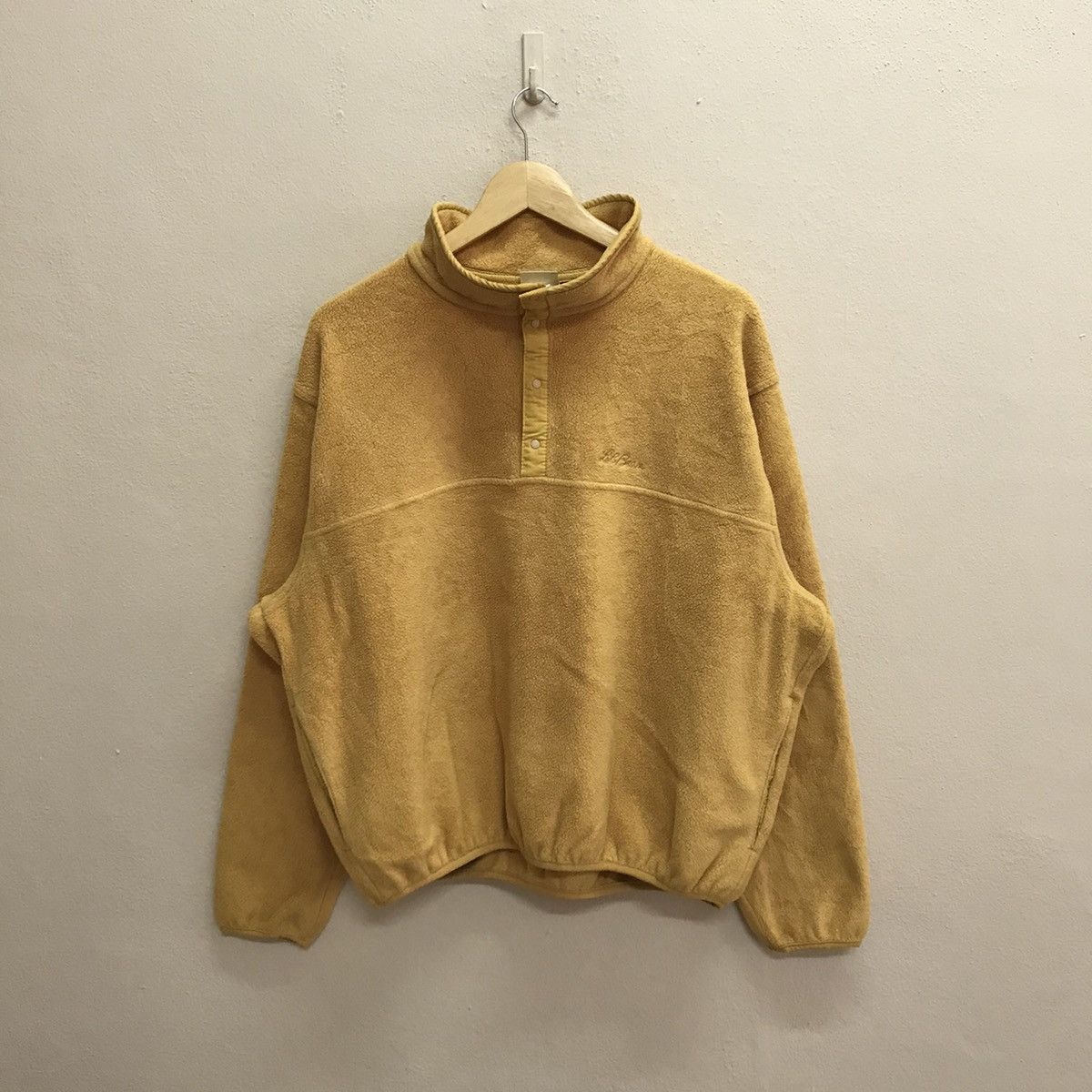 L.L. Bean × Vintage Vintage L.L Bean Half Button Fleece Satin Jacket Size US L / EU 52-54 / 3 - 12 Thumbnail