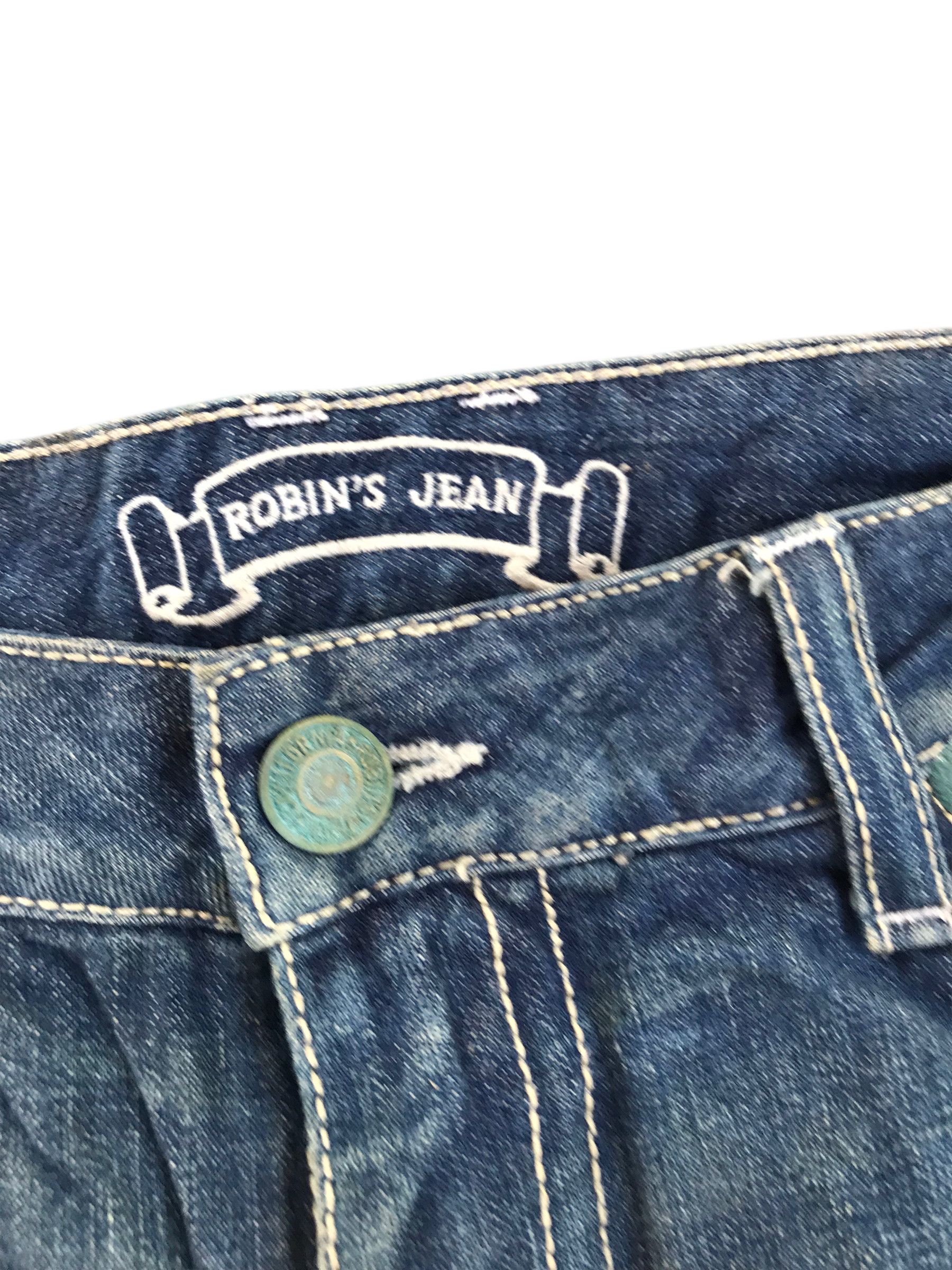 Robins Jeans Rare Robin’s Jean biker denim-34 size -made in usa Size US 36 / EU 52 - 5 Thumbnail