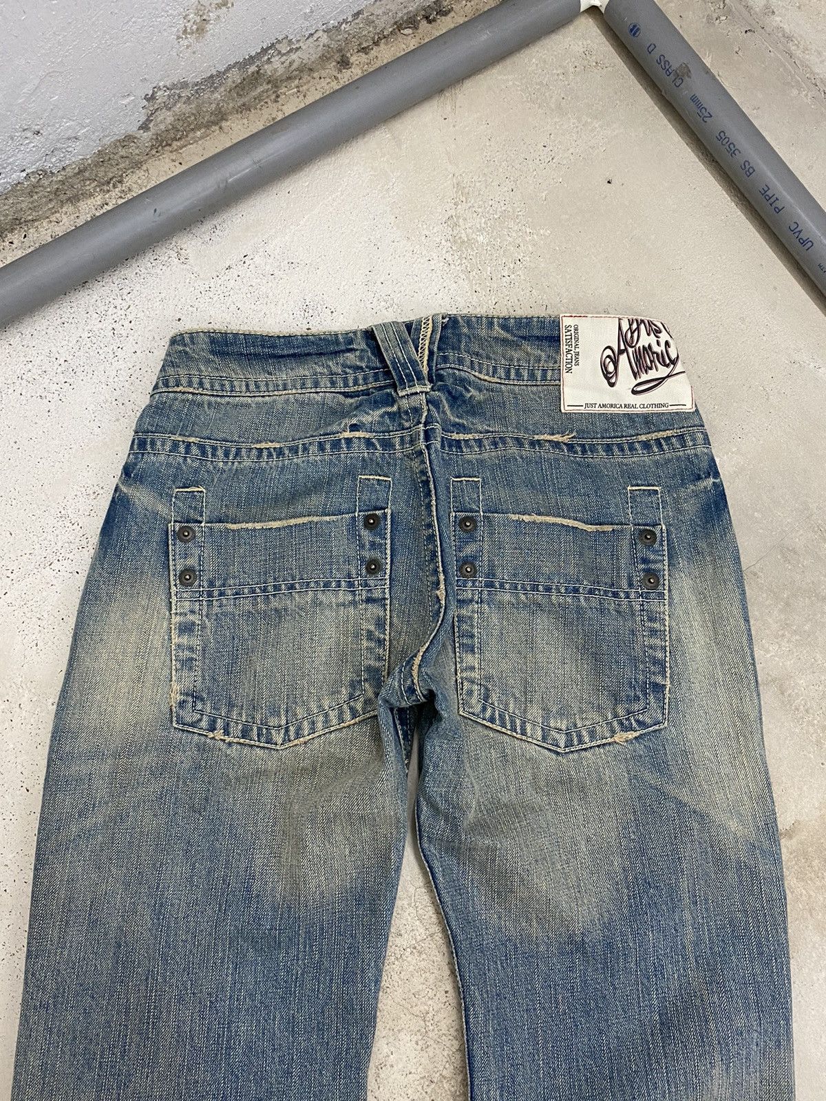 Hysteric Glamour Just Amorica Denim Style Mud Washed Light Jean Clawn Mark Size US 28 / EU 44 - 13 Thumbnail