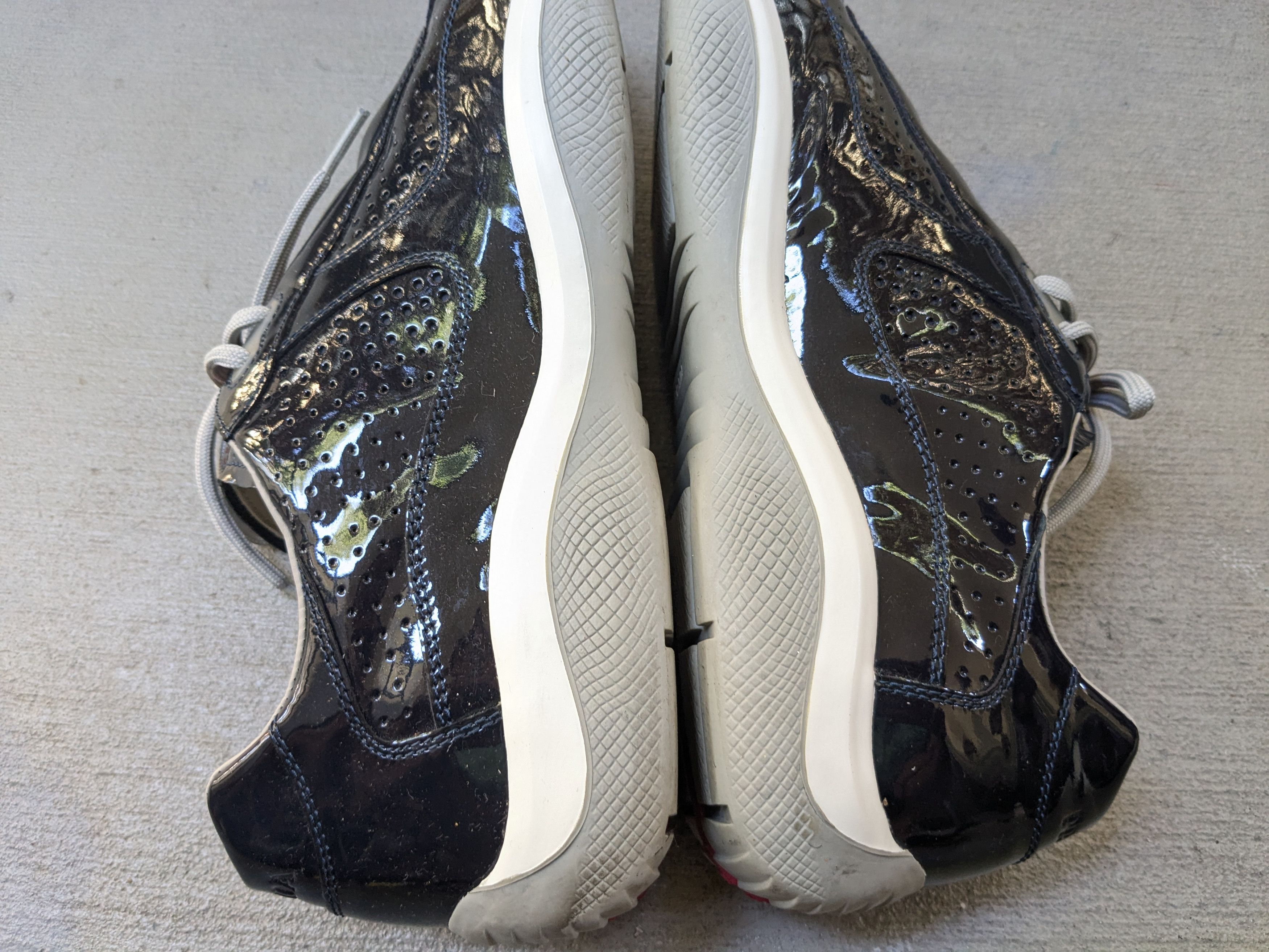 Prada Prada America's Cup Sneakers Navy Blue Patent Leather 12.5 Size US 12.5 / EU 45-46 - 13 Thumbnail