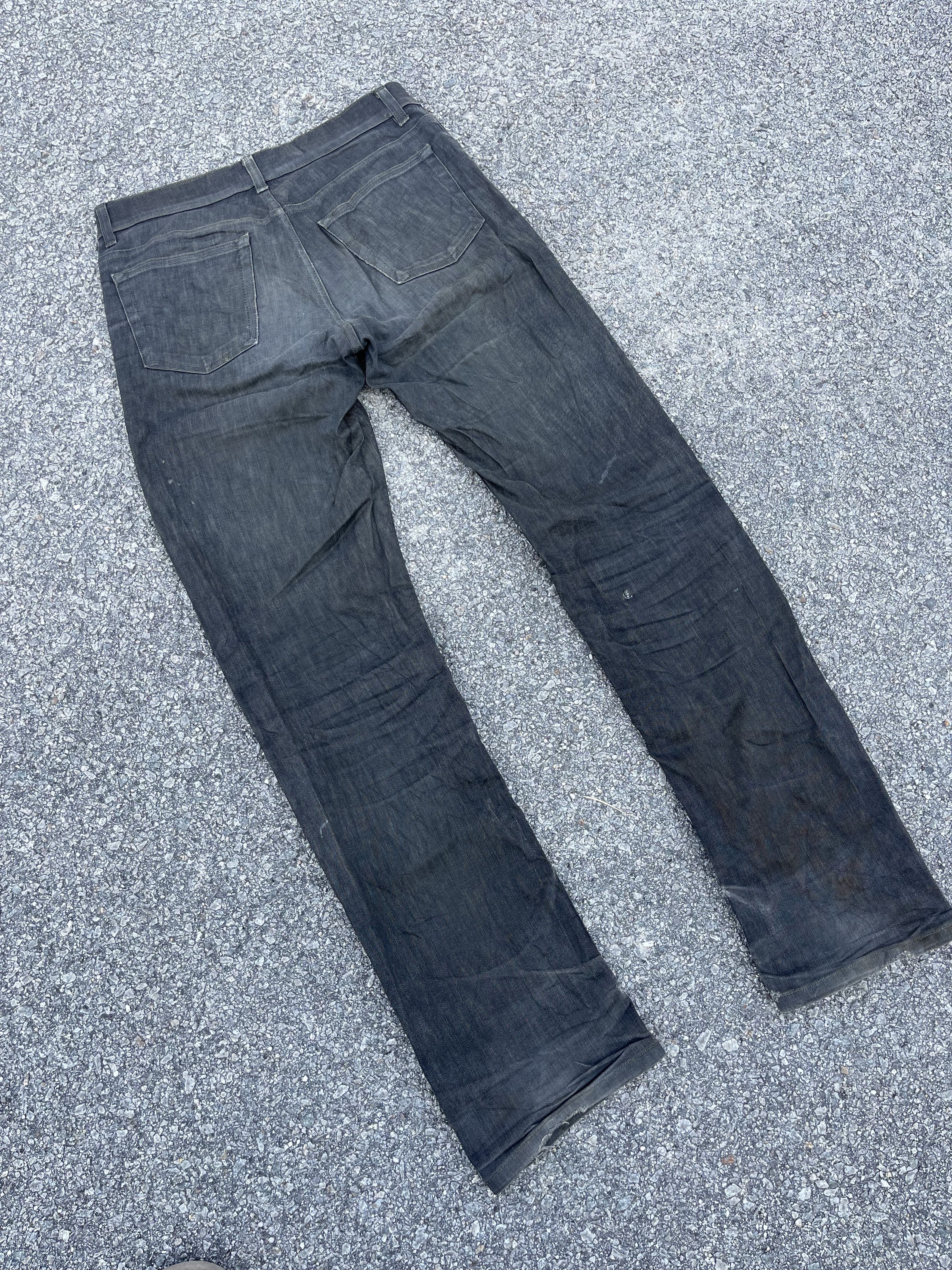 Designer × Helmut Lang × Vintage Vintage Helmut Lang Low Waist Contour Fit Raw Elastic Denim Size US 31 - 16 Thumbnail