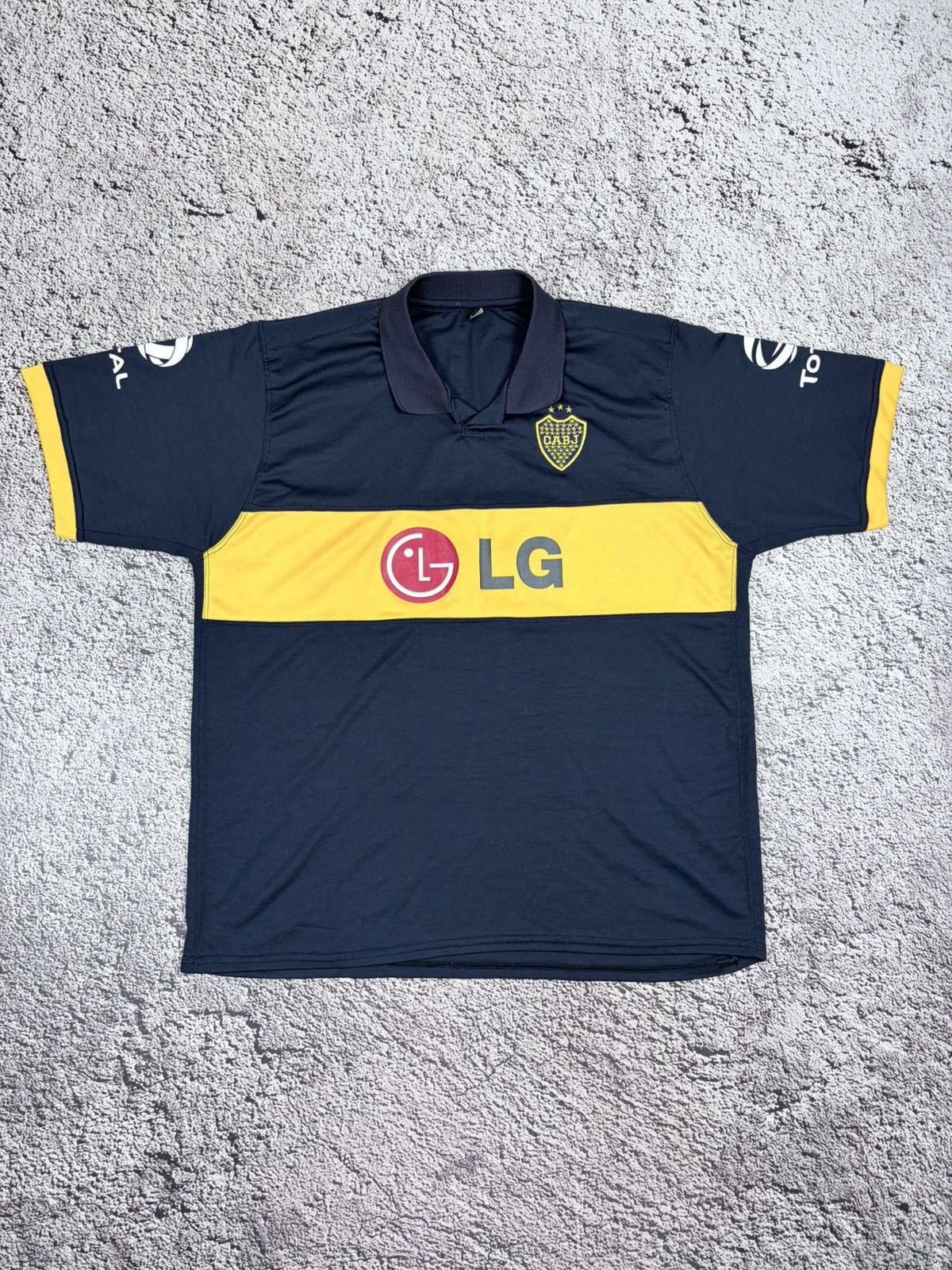 Japanese Brand Vtg Boca Juniors 2010 LG Soccer Jersey Polo Bloke Core Size US XL / EU 56 / 4 - 1 Thumbnail