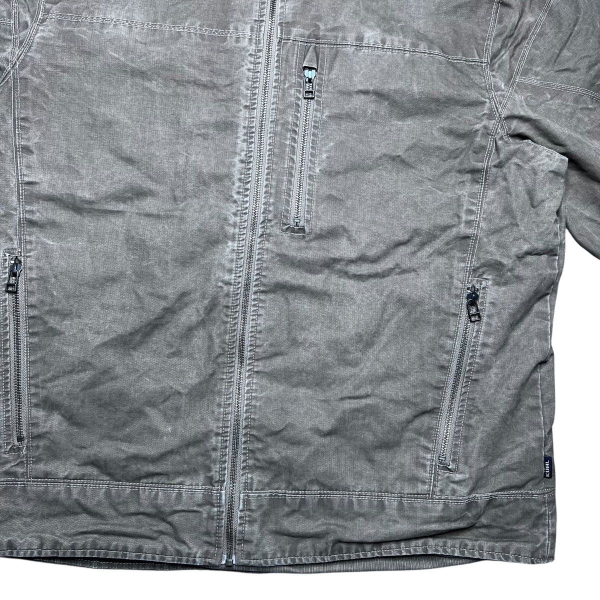 Kuhl Kuhl Mens Burr Vintage Patina Dye Canvas Fleece Lined Jacket Size US XL / EU 56 / 4 - 9 Thumbnail
