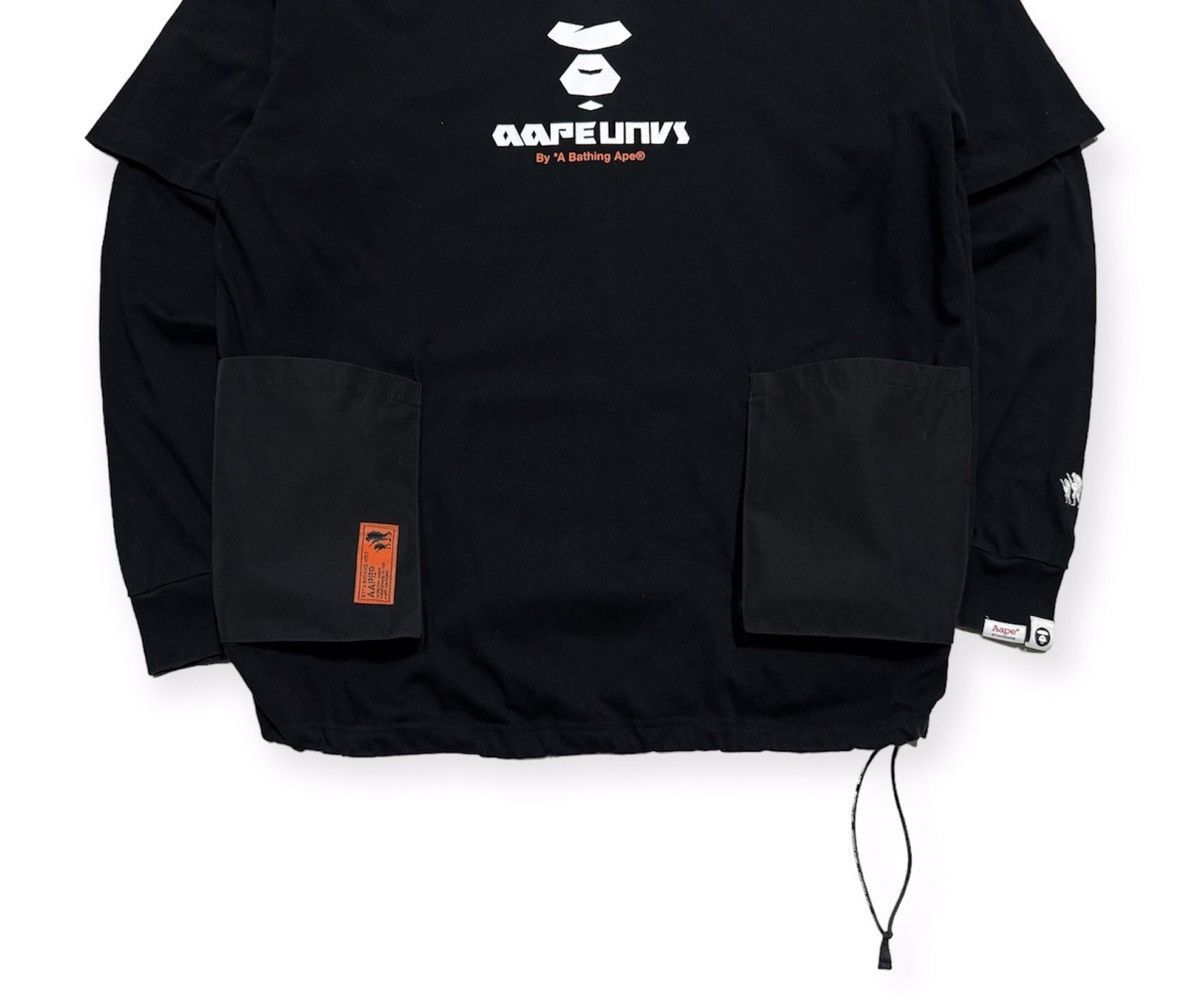 Aape Crewneck Cargo LS T-Shirt Size US XL / EU 56 / 4 - 4 Thumbnail